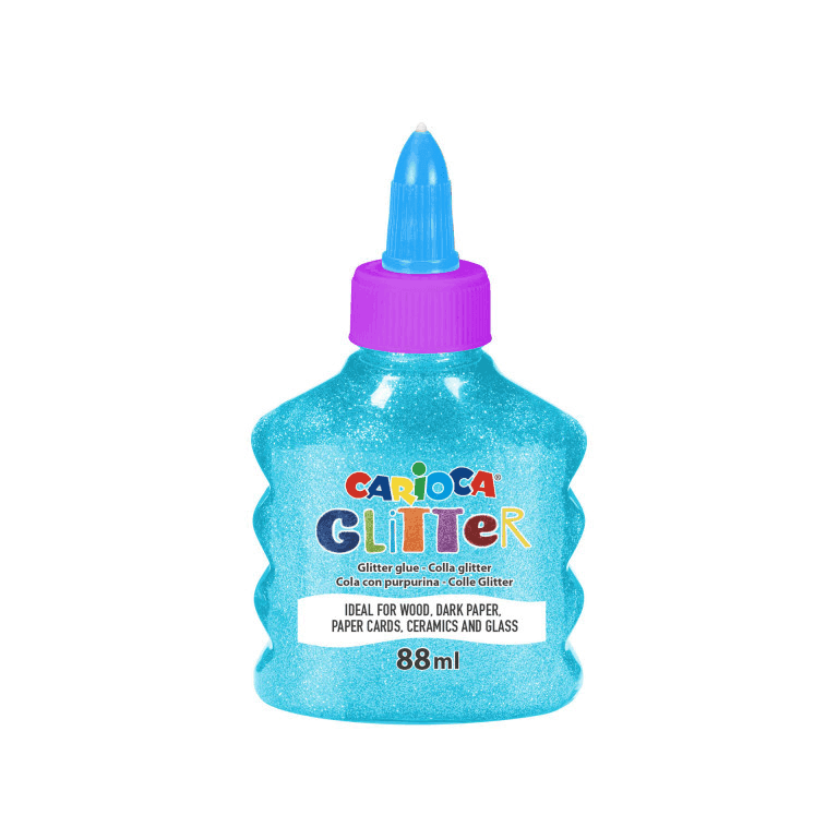 Carioca - Confezione 12 Bottigliette Glitter Glue Neon, colla glitter (42116) - 4
