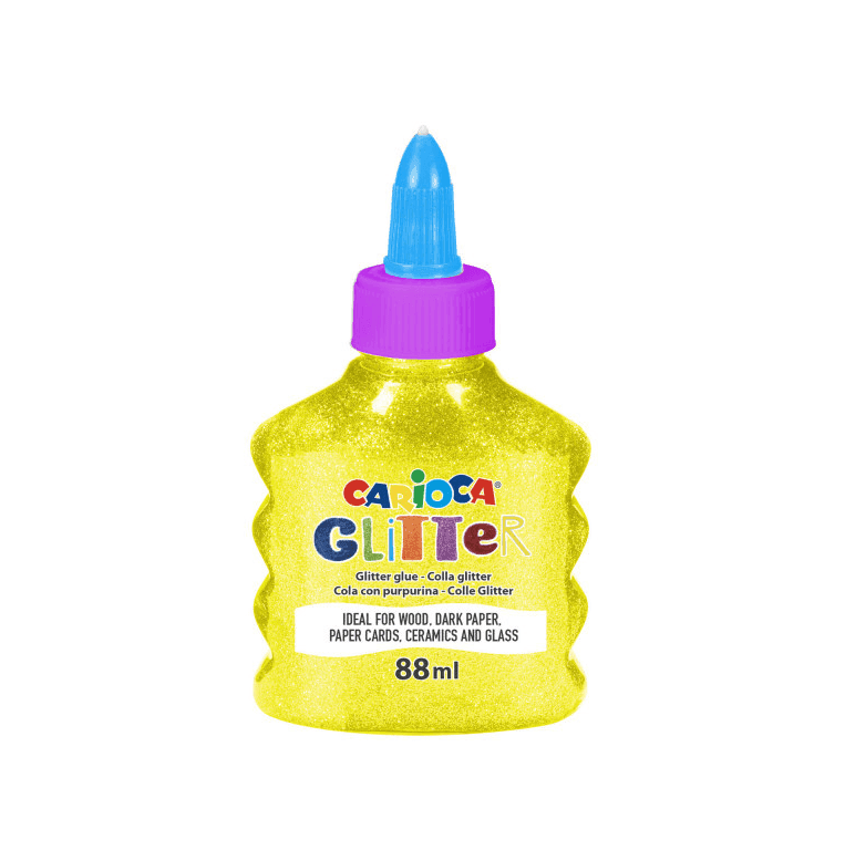 Carioca - Confezione 12 Bottigliette Glitter Glue Neon, colla glitter (42116) - 5