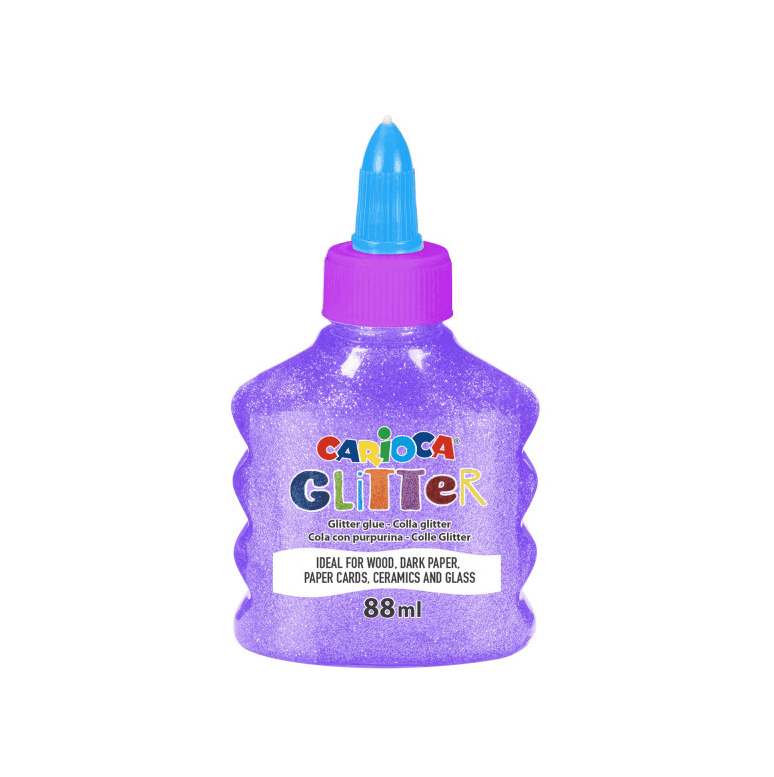 Carioca - Confezione 12 Bottigliette Glitter Glue Neon, colla glitter (42116) - 6