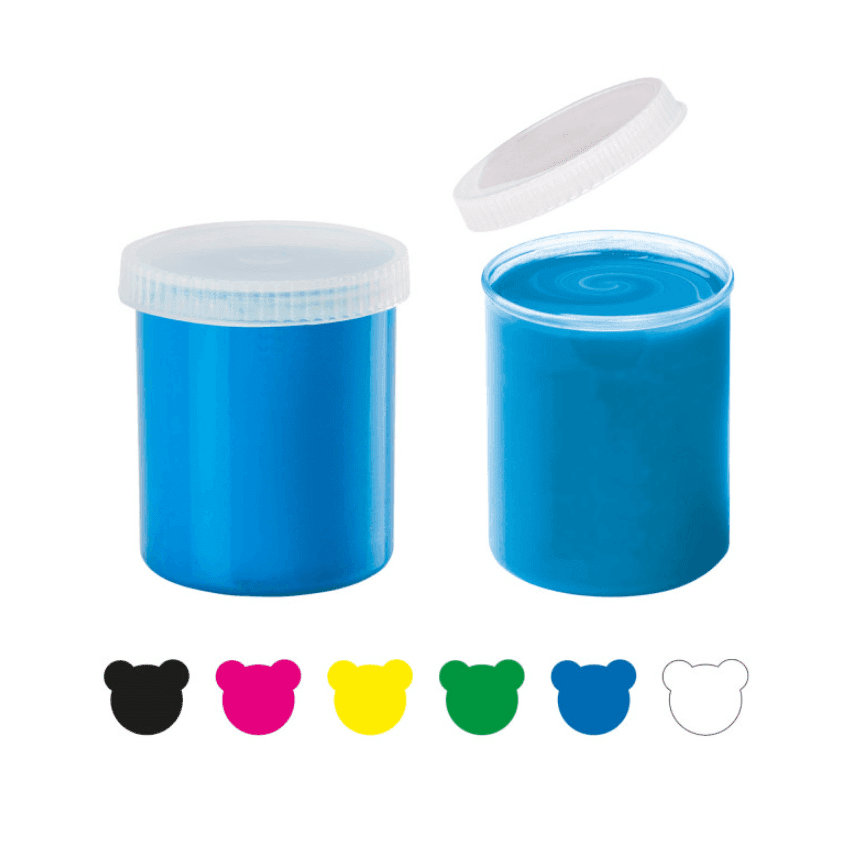 Carioca Baby - Tempera a Dita Baby Colori Assorti 80 ml - 6 Pz - 2