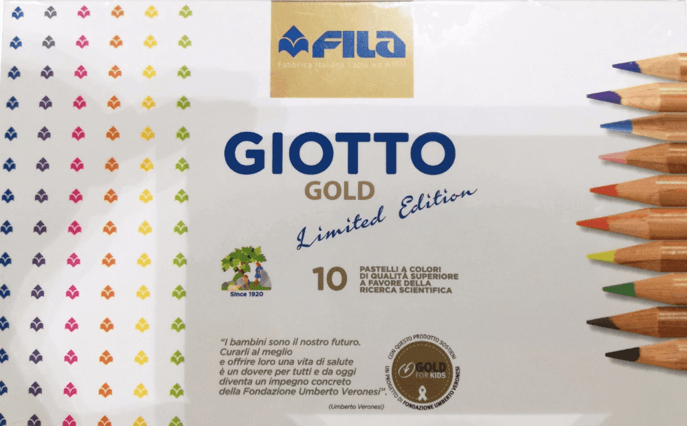 Giotto - Pastelli Gold Limited Edition Fila, confezione in metallo da 10 Colori (F241200) - 3