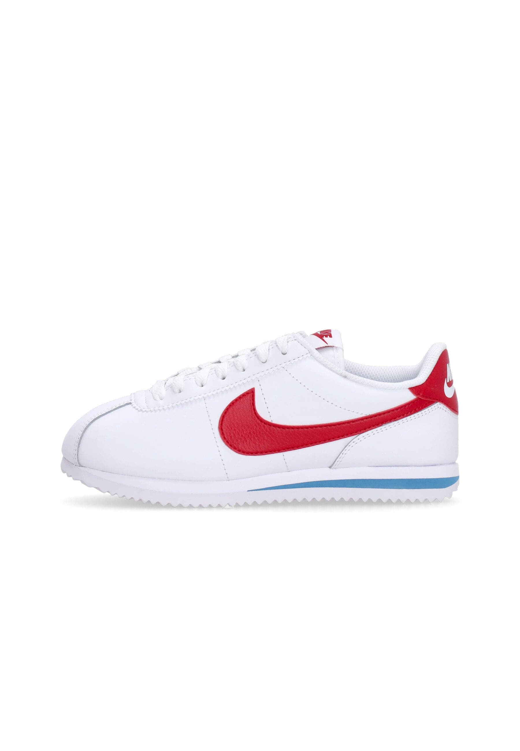 Nike Scarpa Bassa Donna W Cortez Leather White/varsity Red/varsity Blue - 7