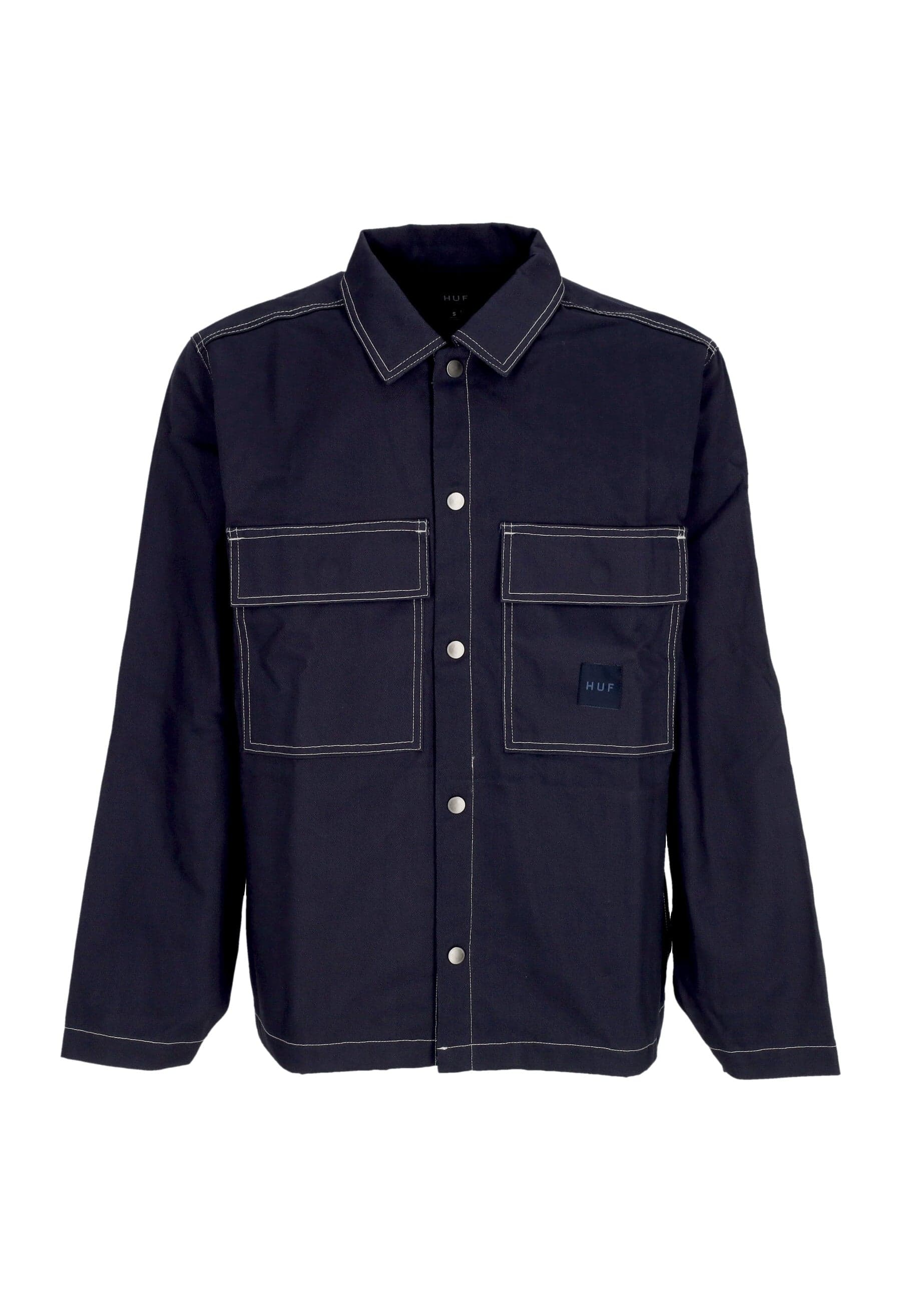 HUF Giacca Workwear Uomo Mason Shacket Navy - 4