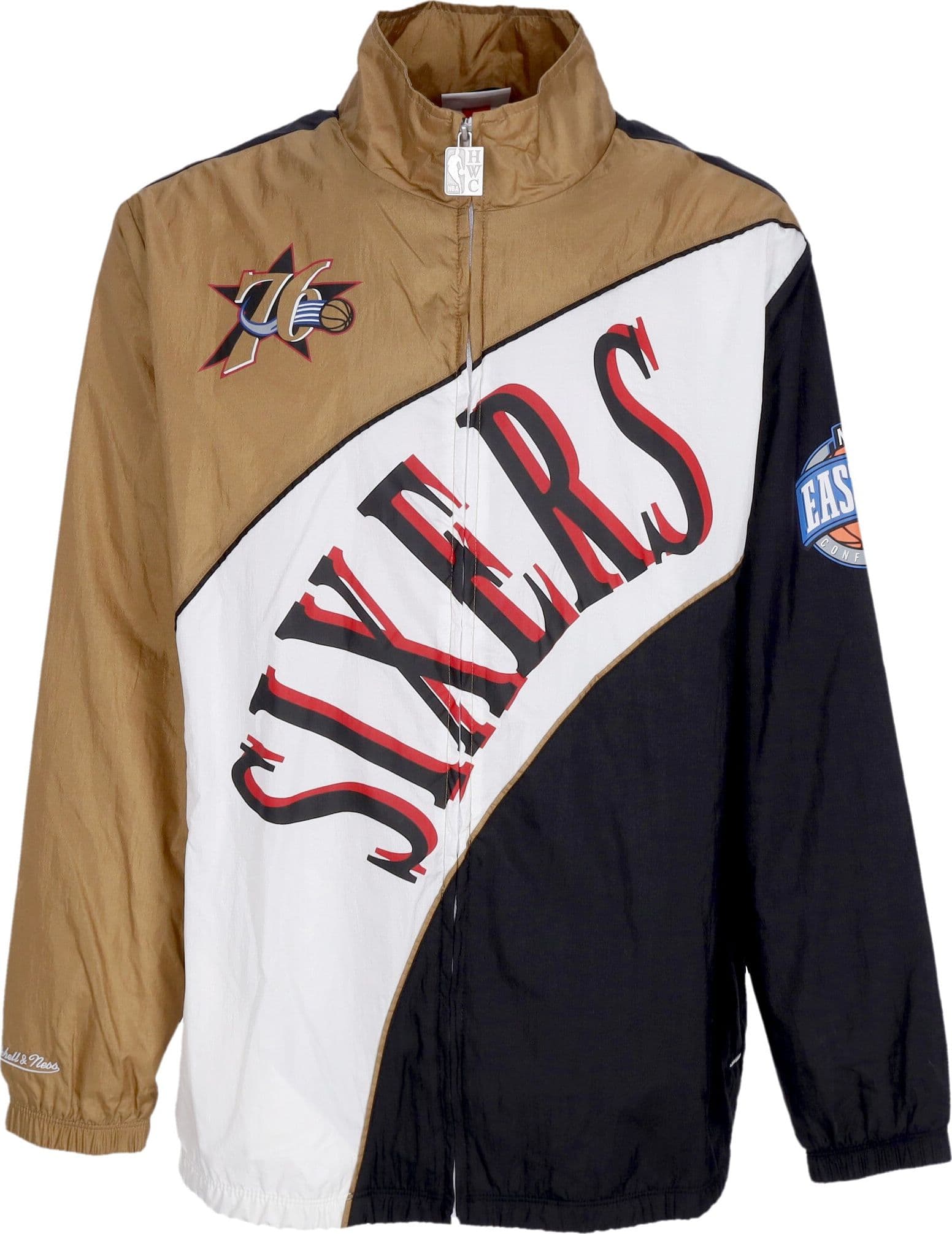 MITCHELL & NESS Giacca a Vento Uomo Nba Arched Retro Lined Windbreaker Phi76e Multi/white