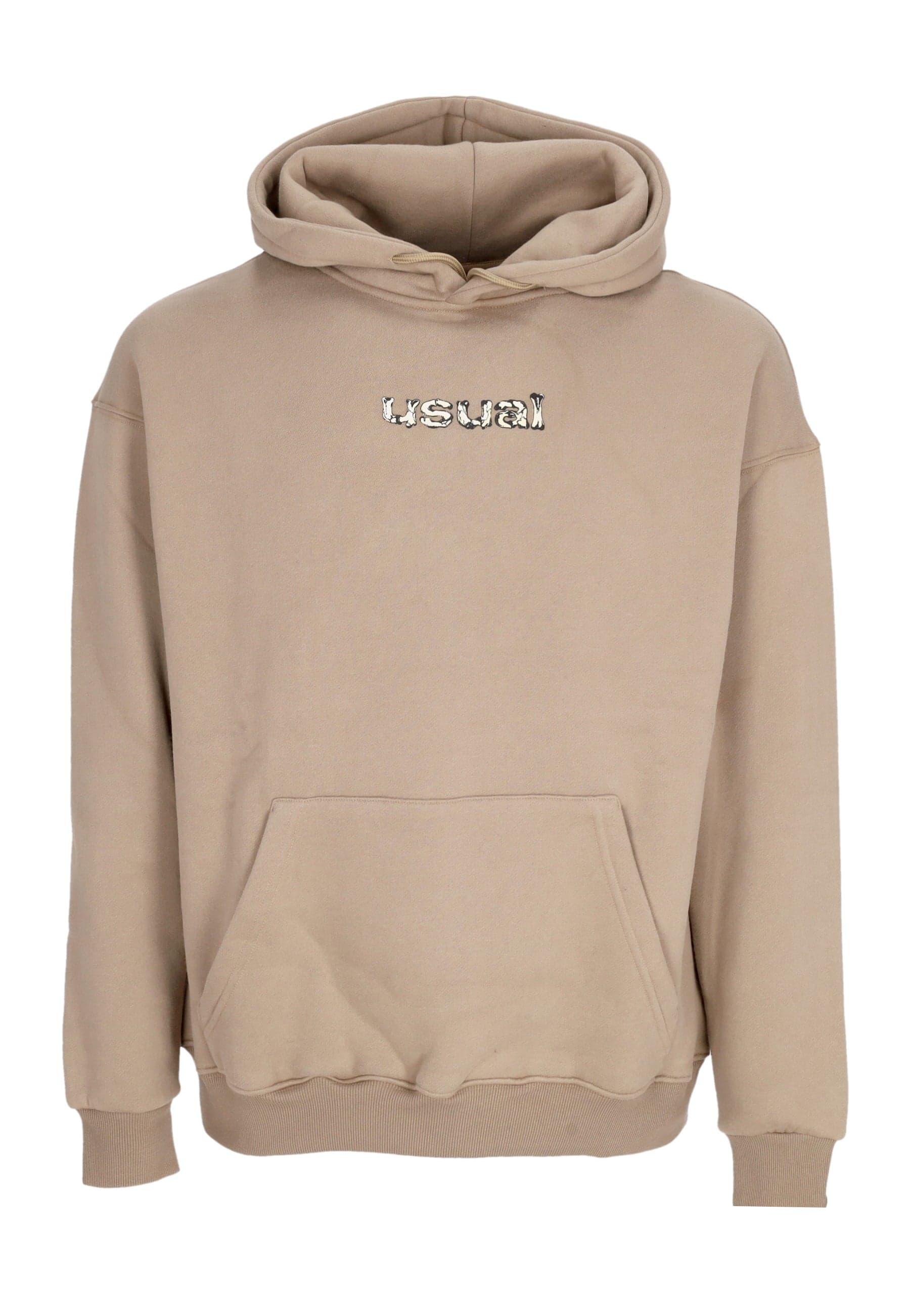 USUAL Felpa Cappuccio Uomo Bones Hoodie Black - 4