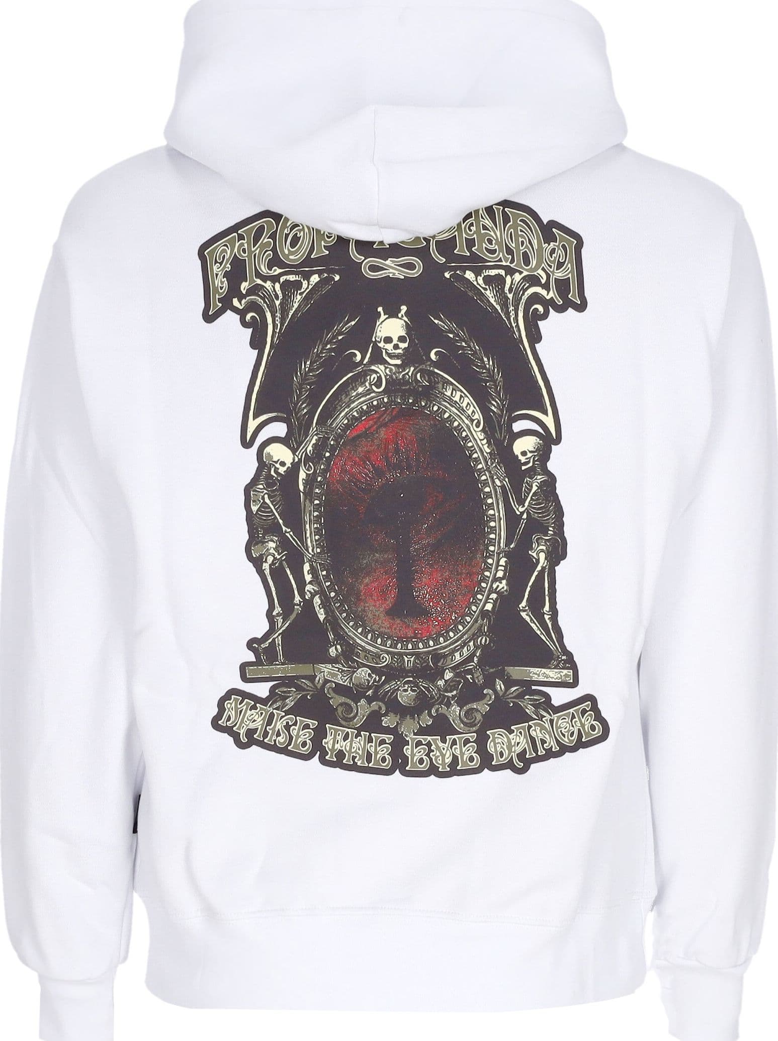 PROPAGANDA Felpa Cappuccio Uomo Dance Hoodie White