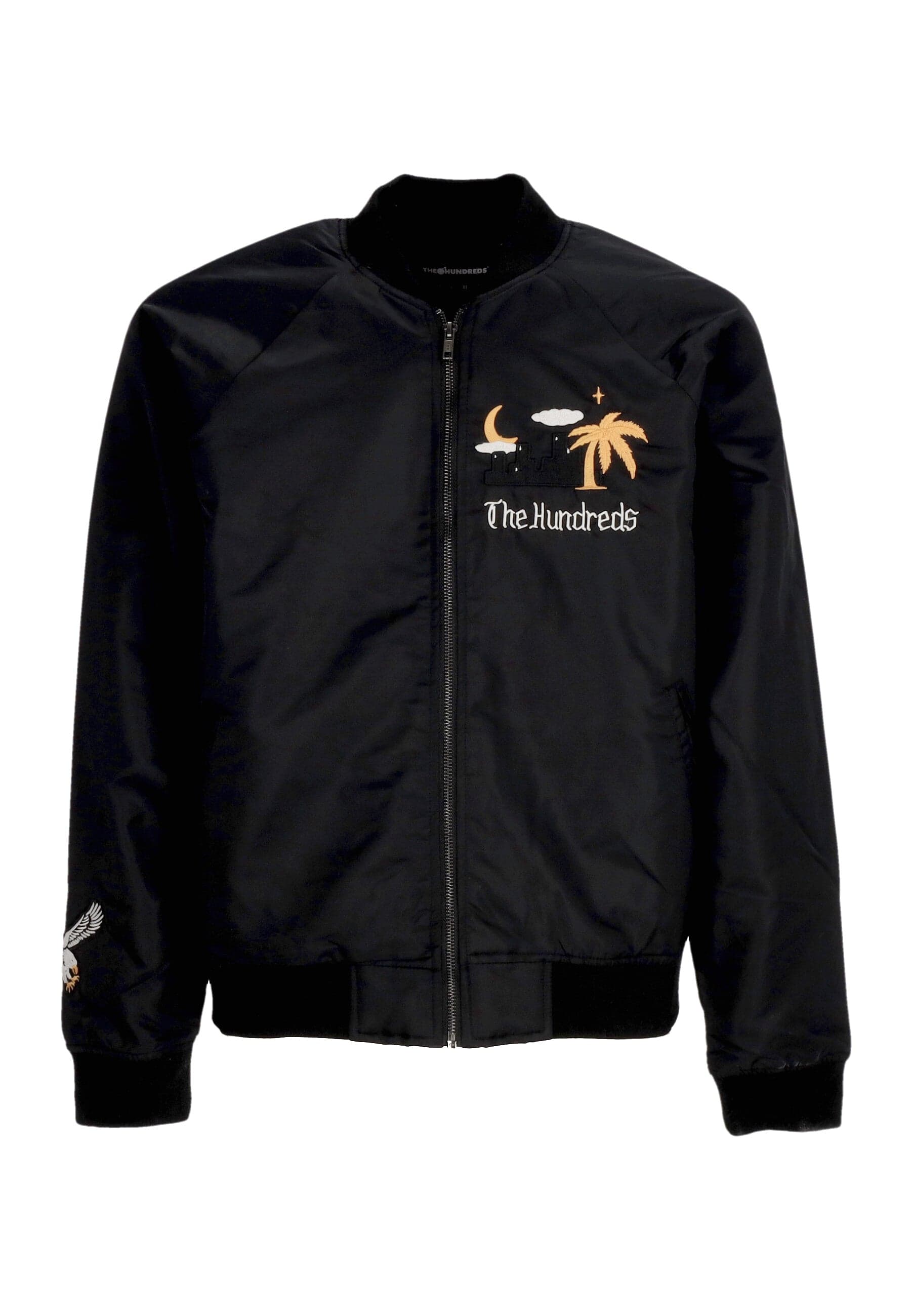 THE HUNDREDS Giubbotto Bomber Uomo East Souvenir Jacket Red - 5