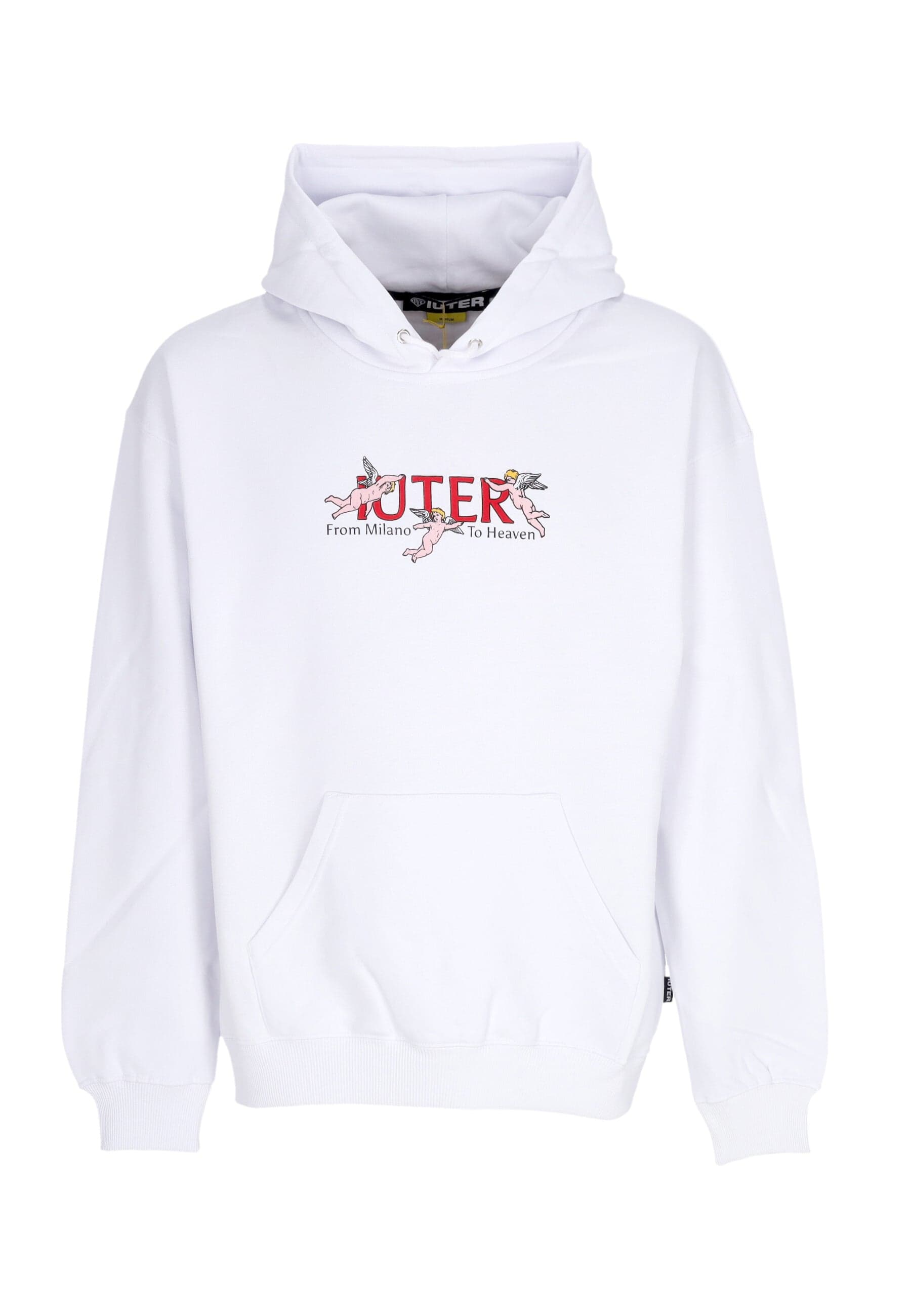 IUTER Felpa Cappuccio Uomo Heaven Hoodie White - 3