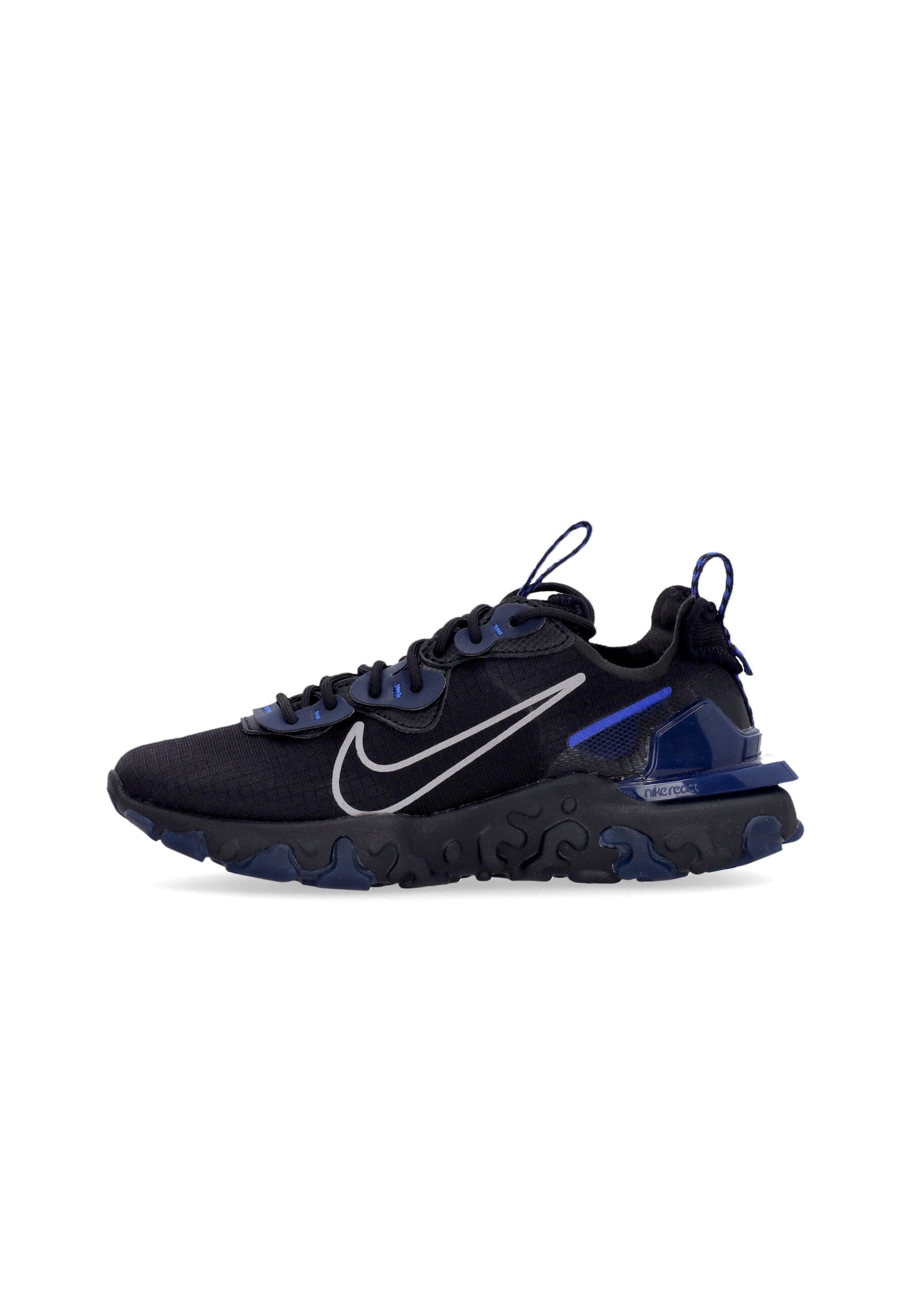 Nike Scarpa Bassa Uomo React Vision Black/wolf Grey/midnight Navy/racer Blue - 7