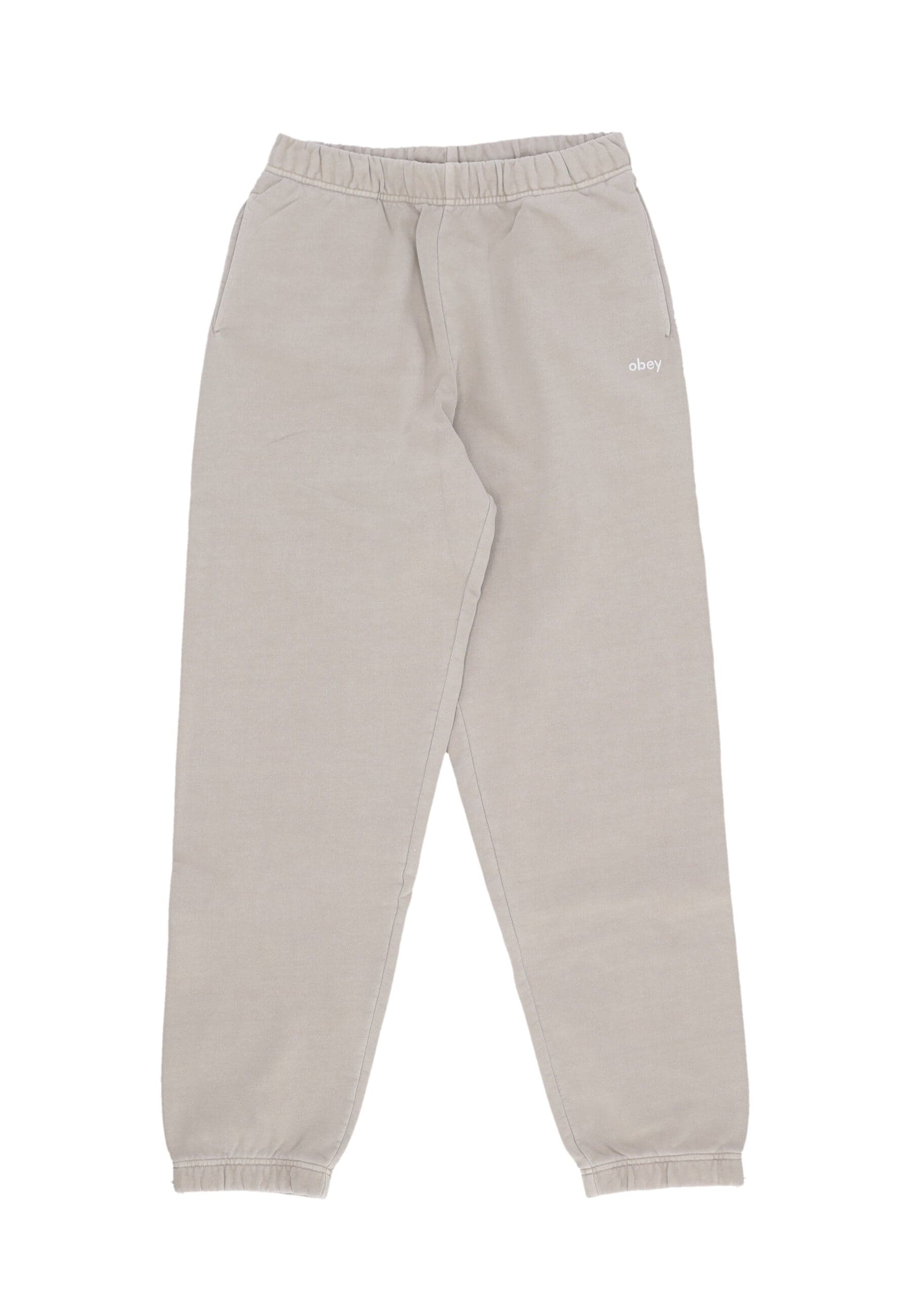 OBEY Pantalone Tuta Felpato Uomo Lowercase Pigment Sweatpants Pigment Abbey Stone