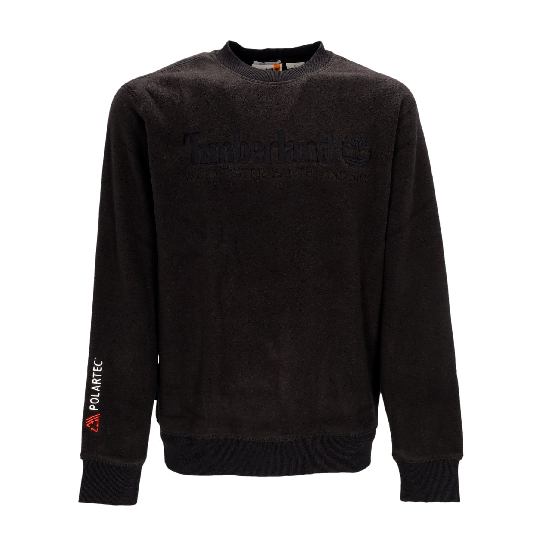 TIMBERLAND Felpa Girocollo Uomo Linear Logo Crewneck Black - 3