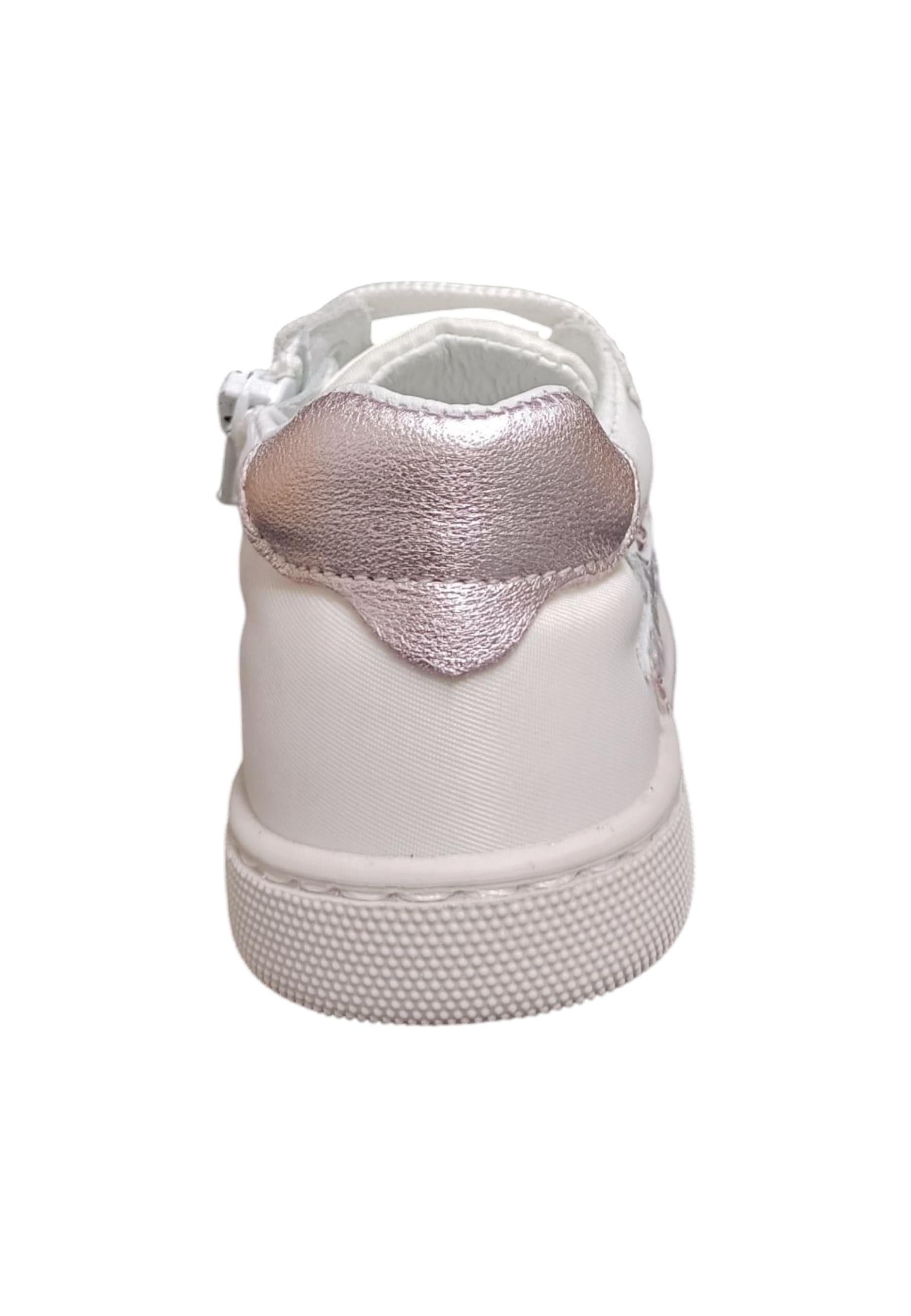 Scarpe sneakers Bambine balocchi MINI  bianco-cipria laccio in Sneaker casual Scarpetteria Gica - Trani, commercioVirtuoso.it