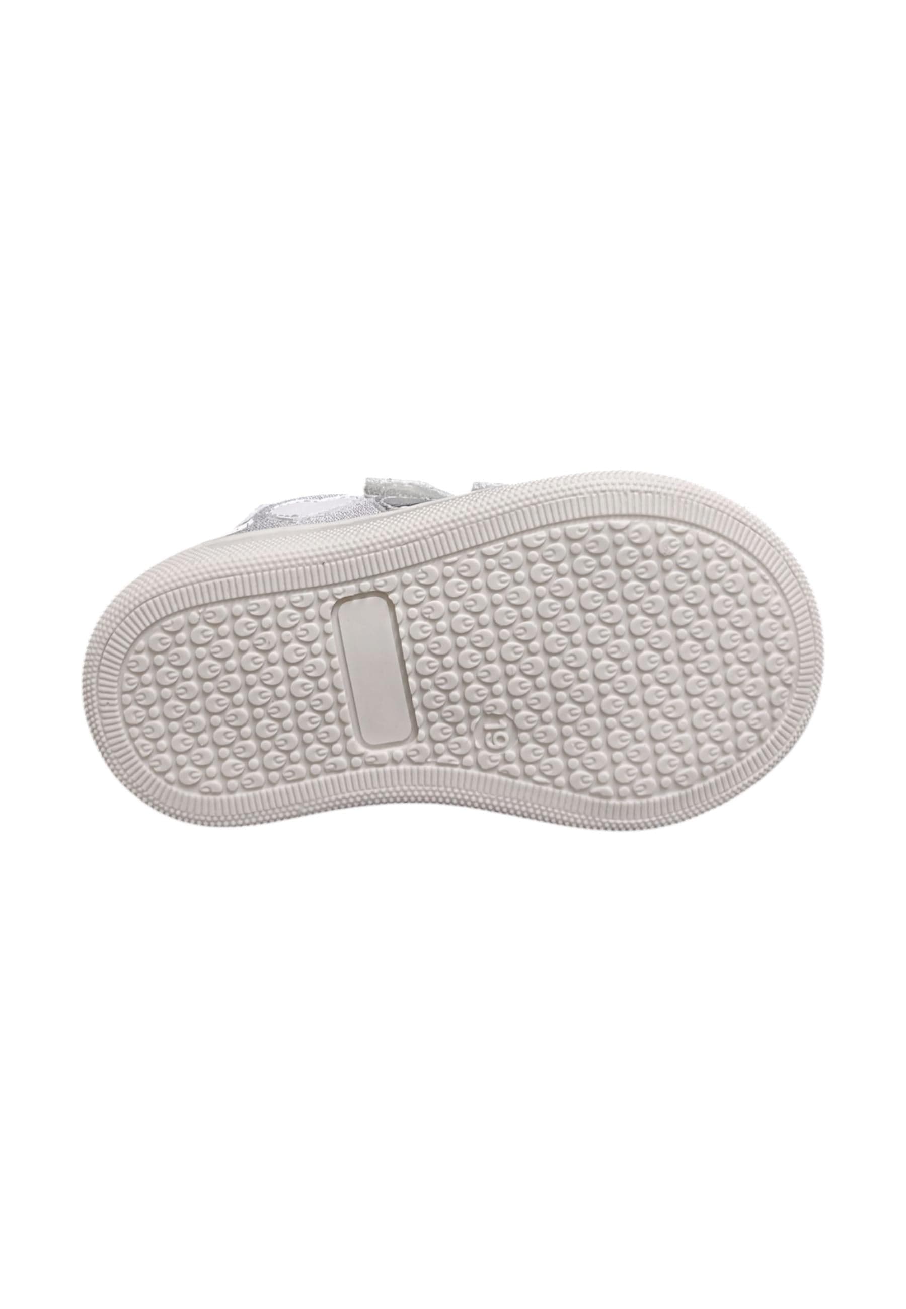 Scarpe sneakers Bambine balocchi MINI  bianco-argento velcro in Sneaker casual Scarpetteria Gica - Trani, commercioVirtuoso.it