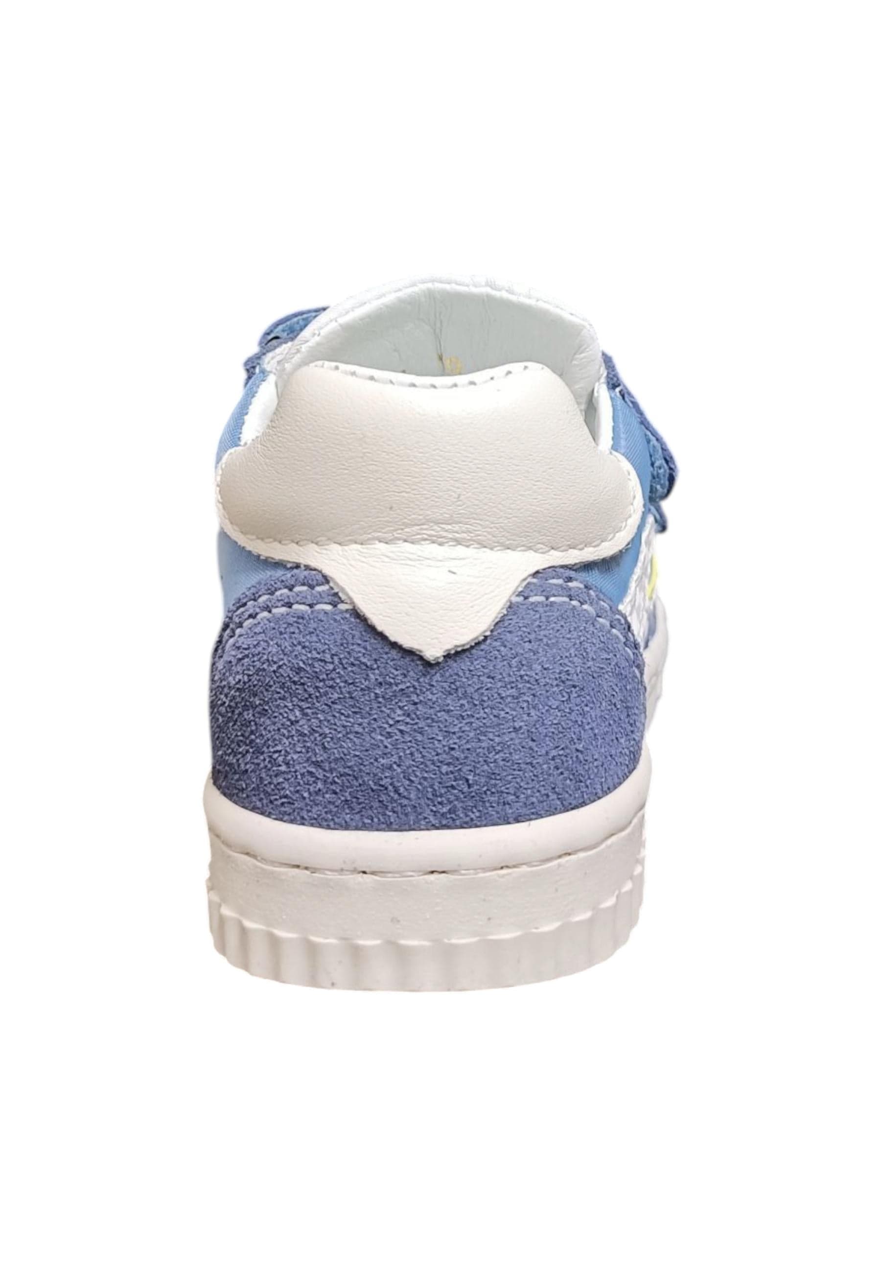 Scarpe sneakers Bambini balocchi MINI  blue-azzurro-bianco-giallo velcro in Sneaker casual Scarpetteria Gica - Trani, commercioVirtuoso.it
