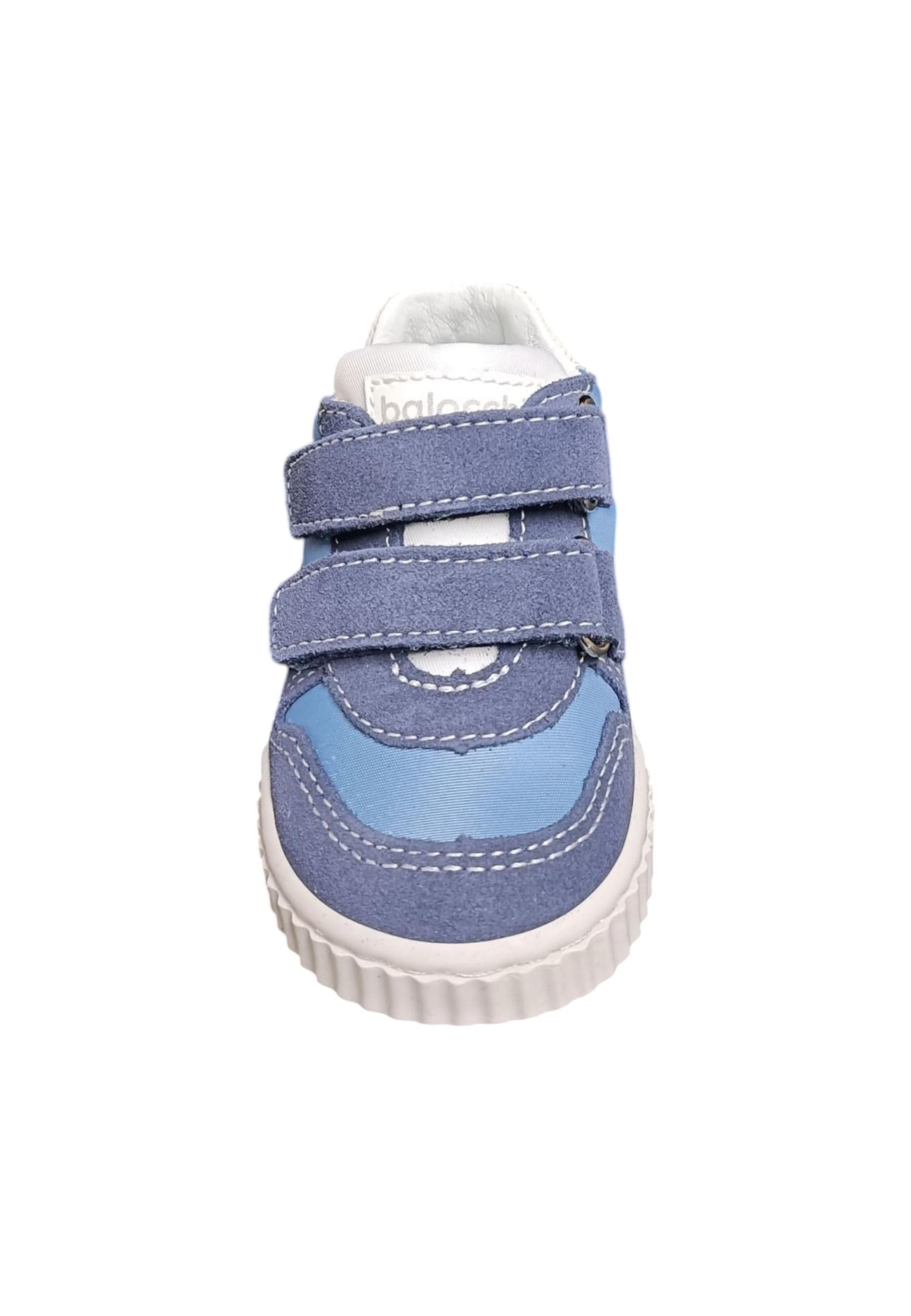 Scarpe sneakers Bambini balocchi MINI  blue-azzurro-bianco-giallo velcro in Sneaker casual Scarpetteria Gica - Trani, commercioVirtuoso.it
