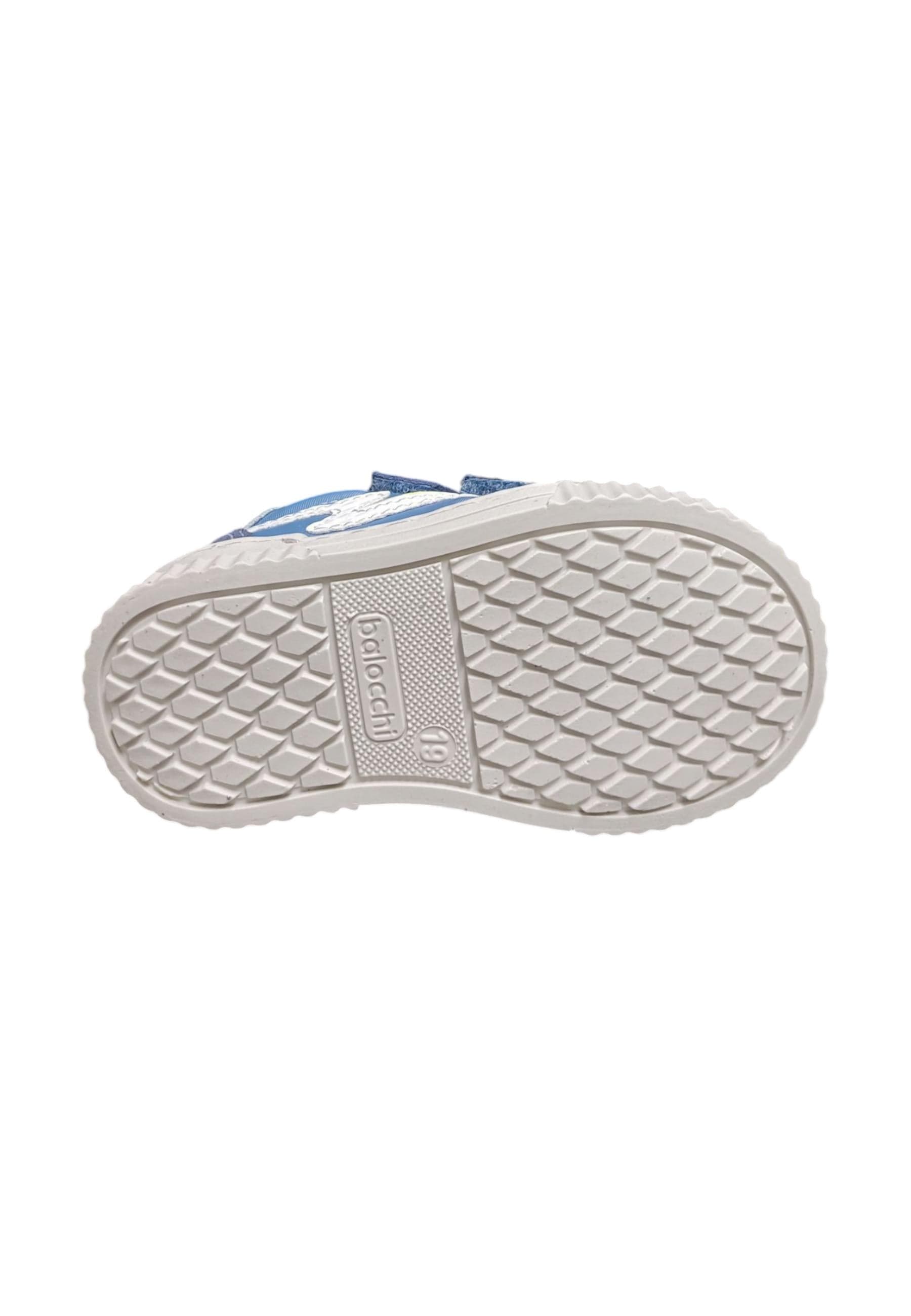 Scarpe sneakers Bambini balocchi MINI  blue-azzurro-bianco-giallo velcro - 5