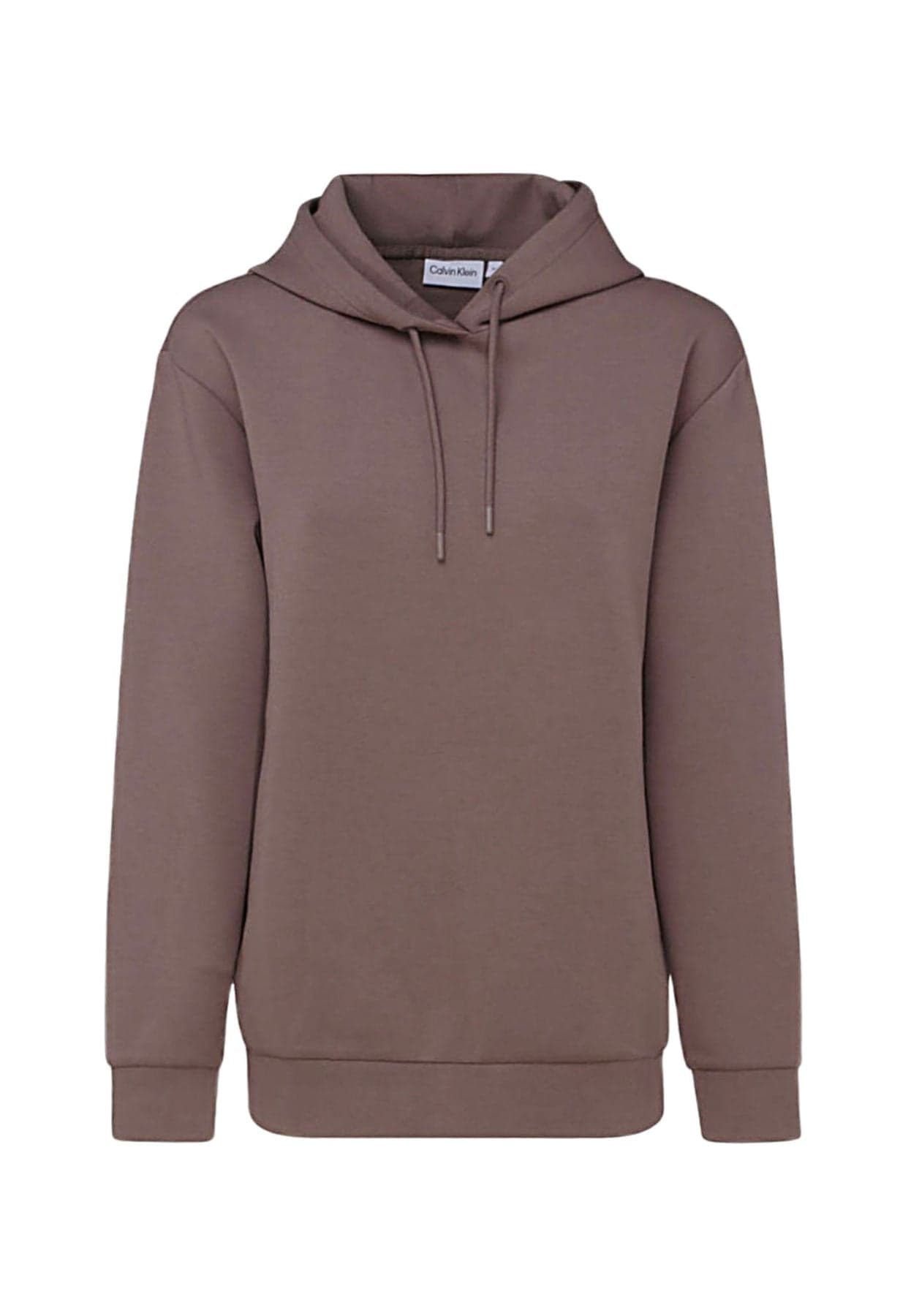 calvin klein  FELPA MINIMAL LOGO SCUBA HOODIE – MARRONE