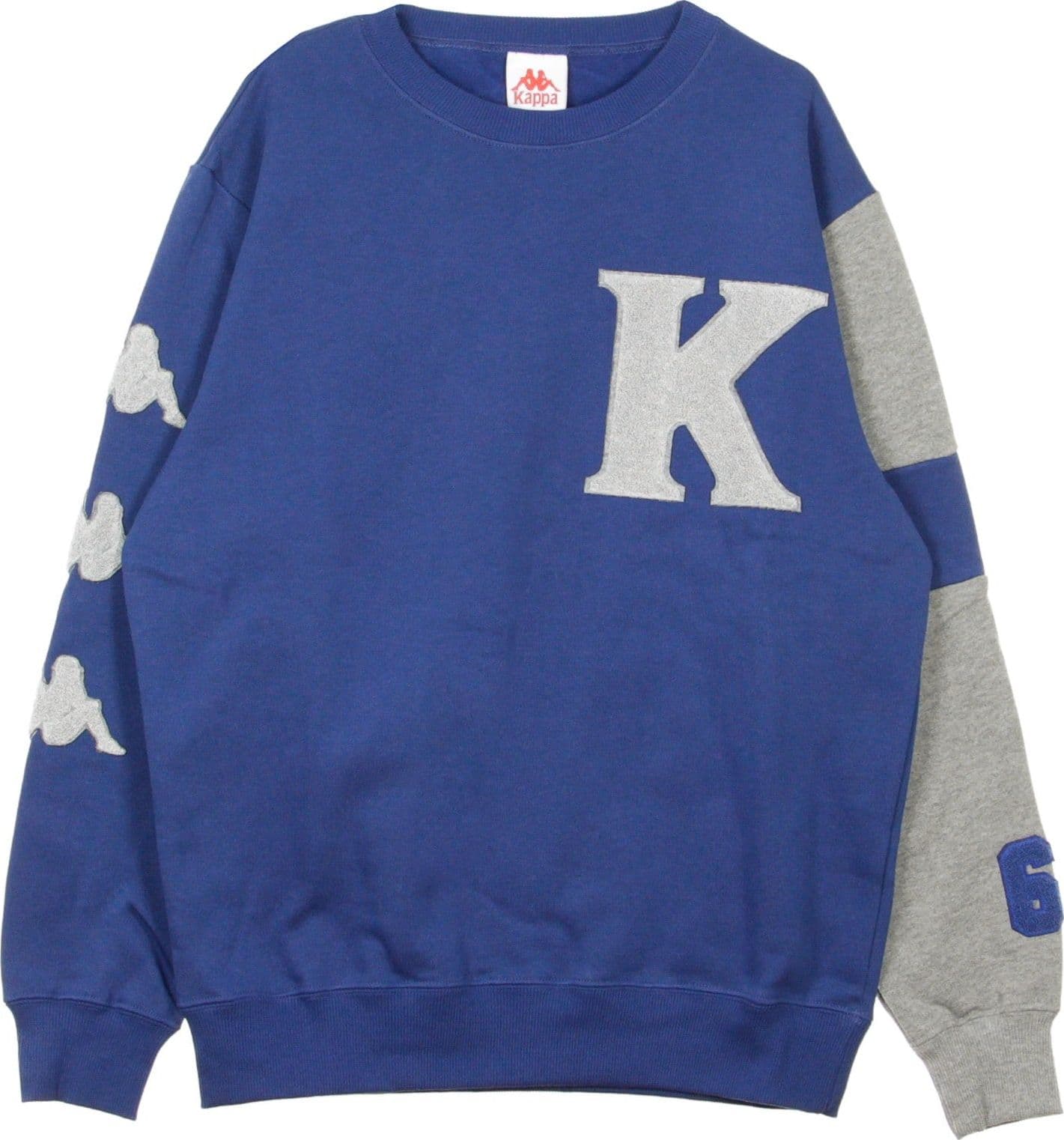 KAPPA Felpa Girocollo Uomo Authentic Benchi Blue Md/grey Lt