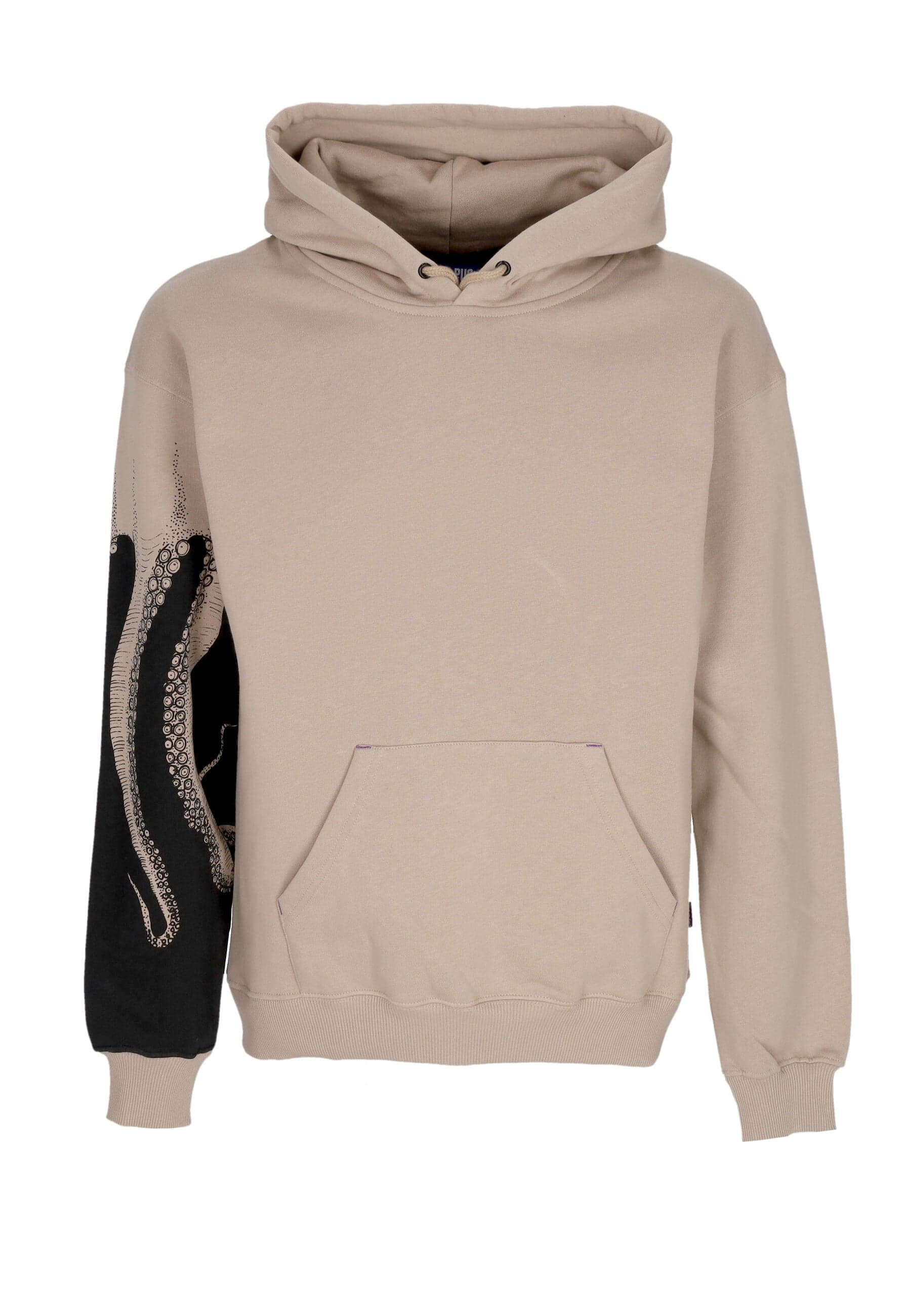 OCTOPUS Felpa Cappuccio Uomo Side Hoodie Earth - 2