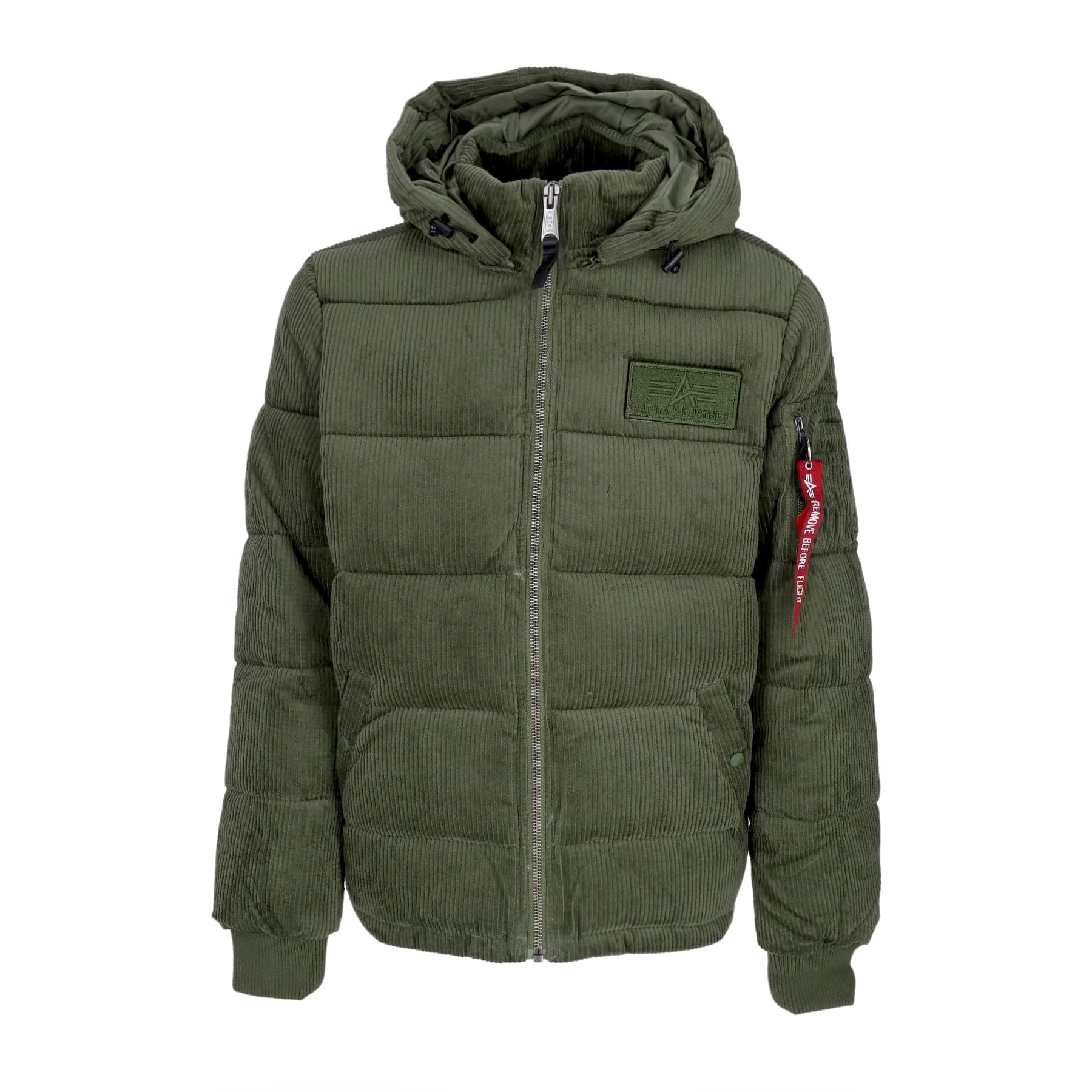 ALPHA INDUSTRIES Giubbotto Uomo Puffer Cord Sage Green - 4