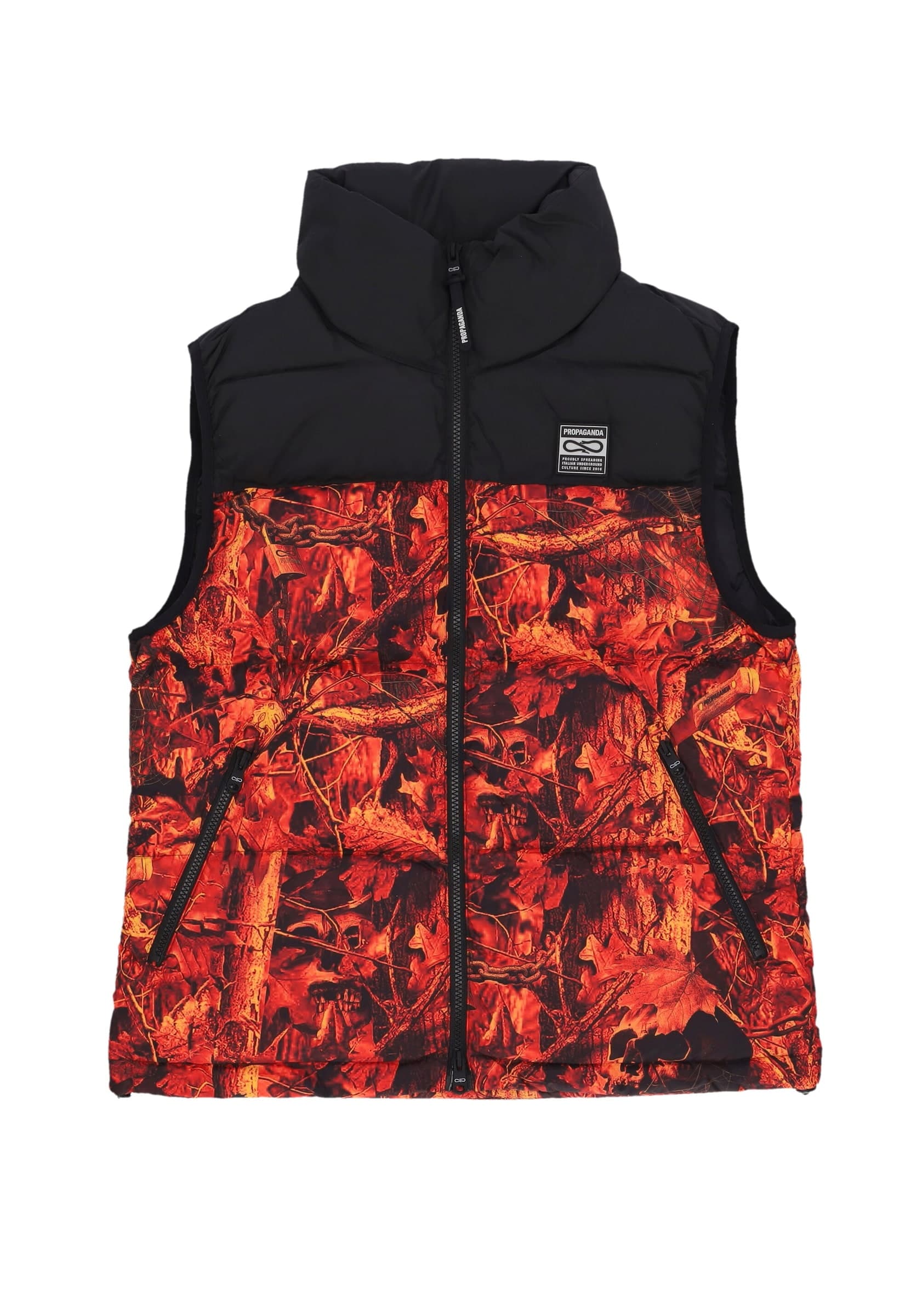 PROPAGANDA Piumino Smanicato Uomo Underwood Puff Vest Orange