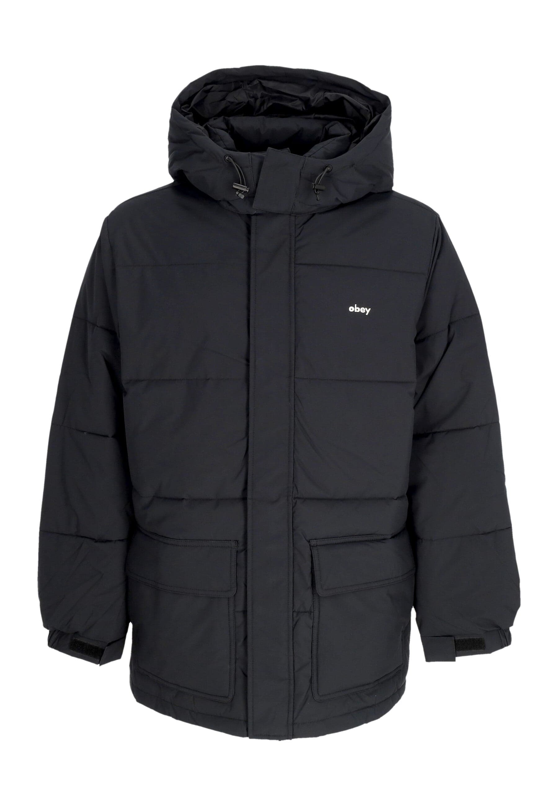 OBEY Piumino Uomo Brunswick Puffer Black - 5