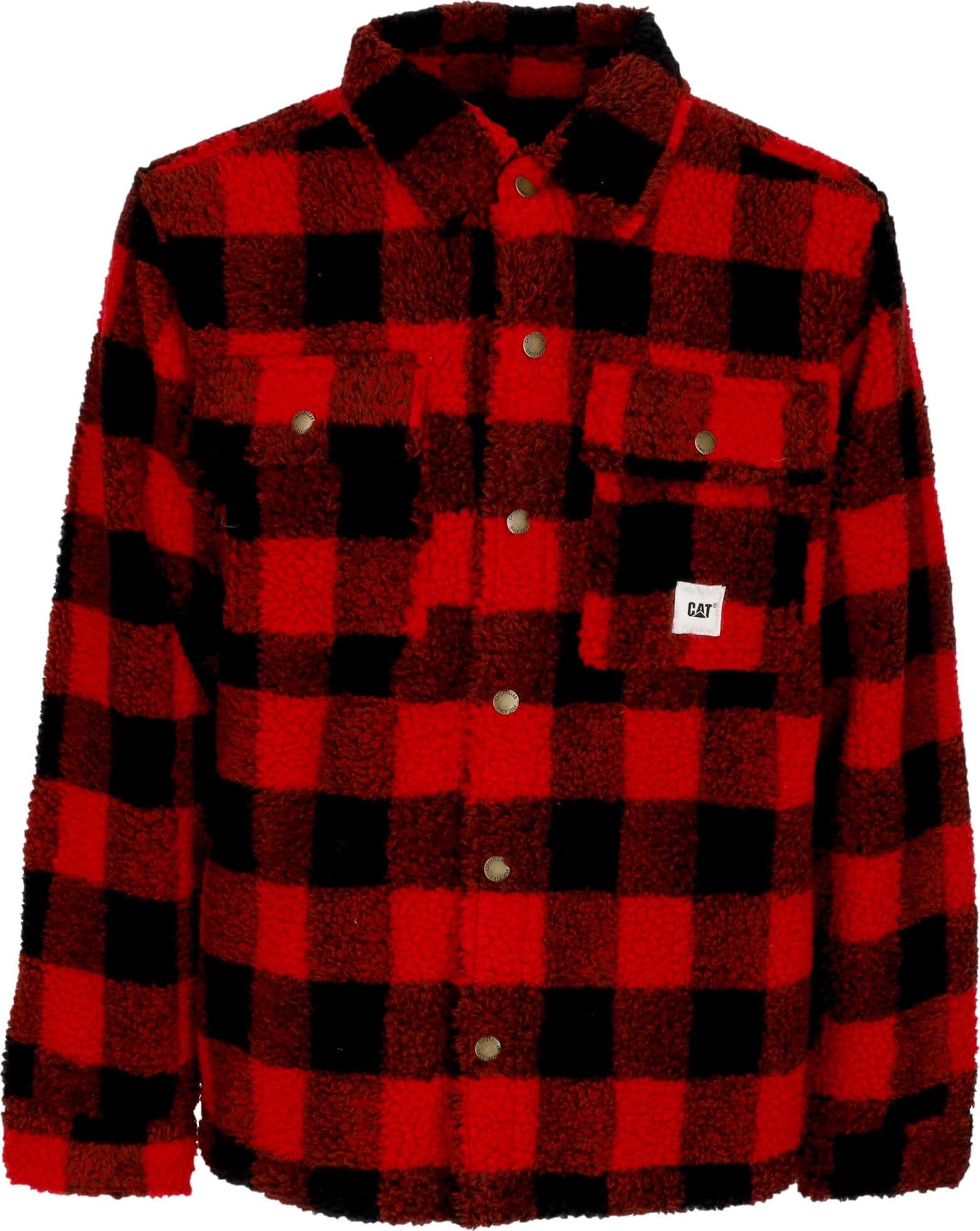 CATERPILLAR Camicia Imbottita Uomo Buffalo Overshirt Red/black