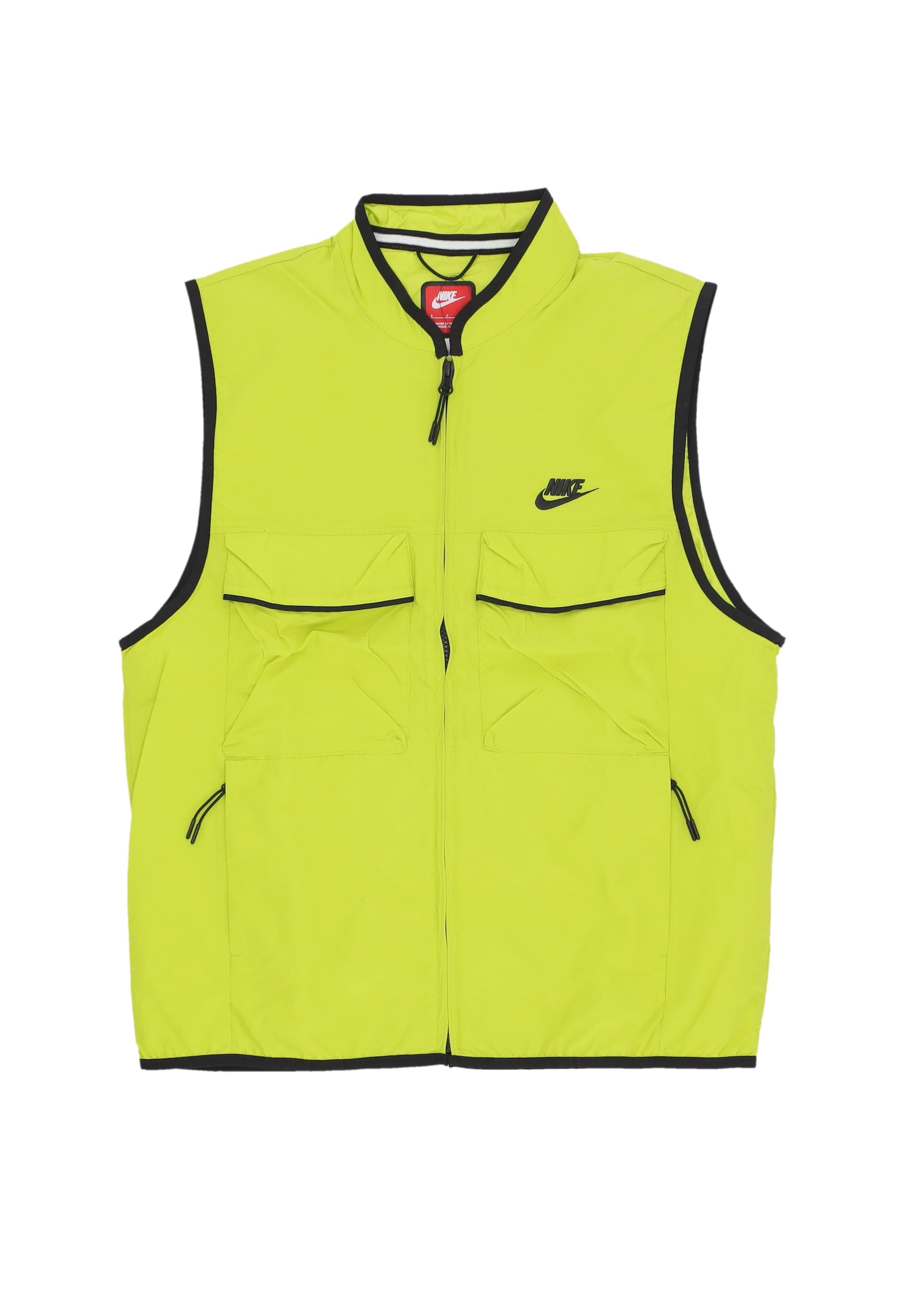 Nike Smanicato Uomo Tech Woven Vest Bright Cactus/bright Cactus/black