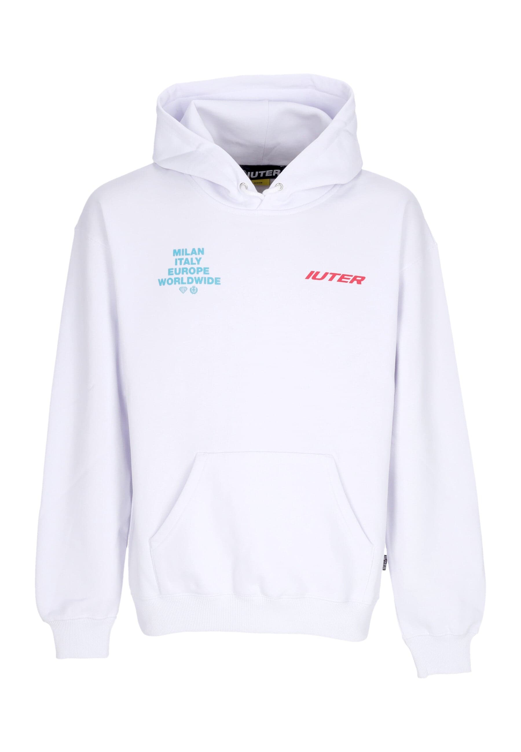 IUTER Felpa Cappuccio Uomo Cupido Hoodie White - 3