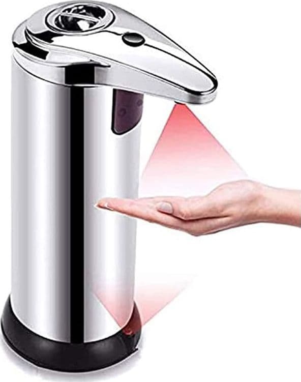 DISPENSER DI SAPONE LIQUIDO AUTOMATICO CON SENSORE EROGATORE SAPONE MANI BAGNO 59385 - 12