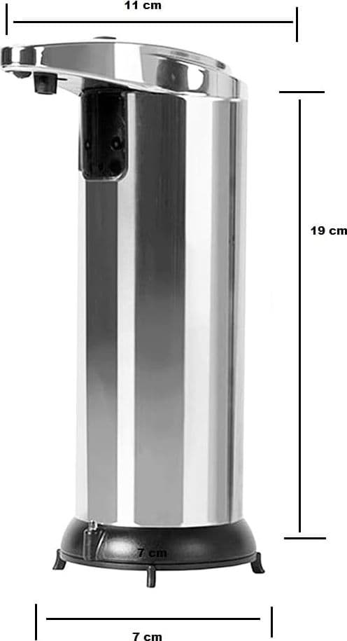 DISPENSER DI SAPONE LIQUIDO AUTOMATICO CON SENSORE EROGATORE SAPONE MANI BAGNO 59385 - 19