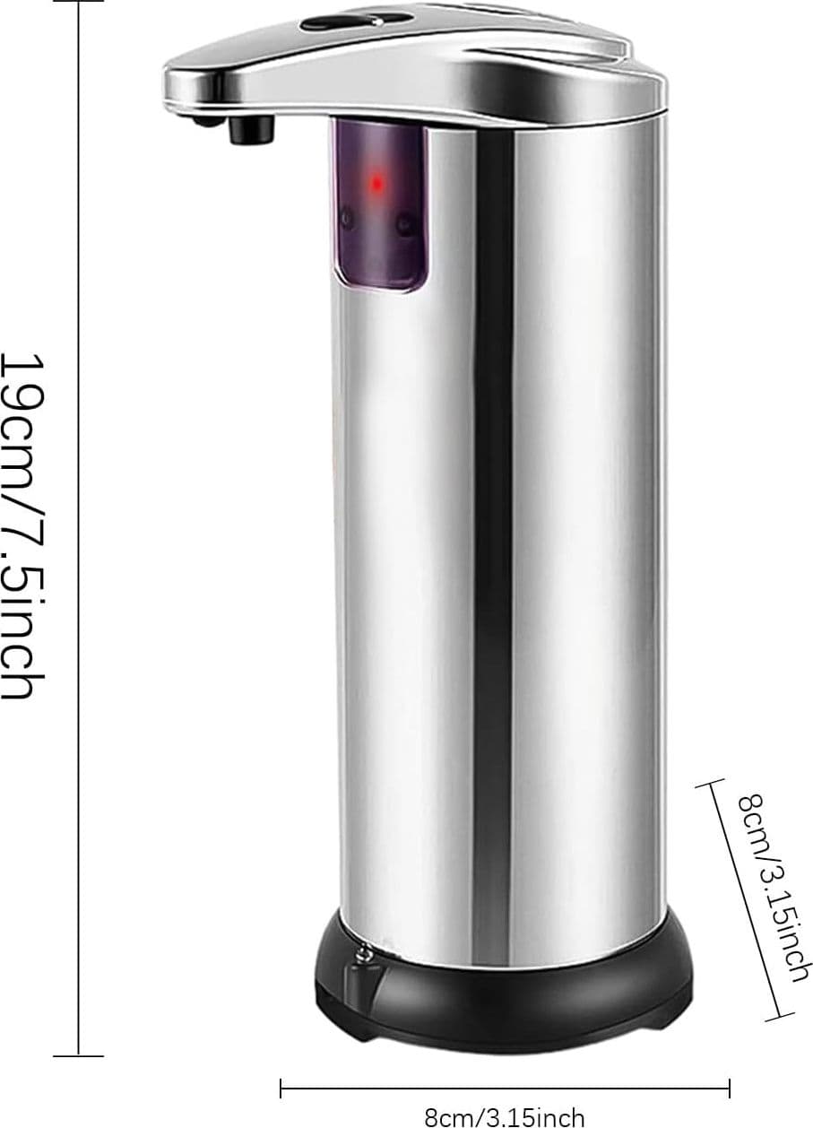DISPENSER DI SAPONE LIQUIDO AUTOMATICO CON SENSORE EROGATORE SAPONE MANI BAGNO 59385 - 20