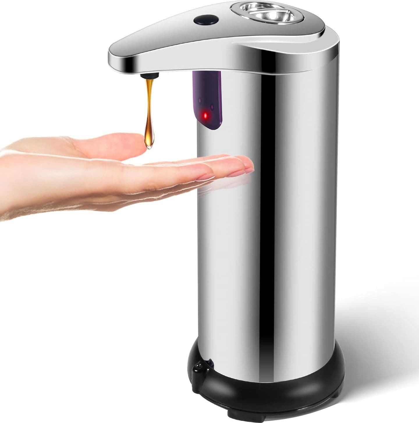DISPENSER DI SAPONE LIQUIDO AUTOMATICO CON SENSORE EROGATORE SAPONE MANI BAGNO 59385 - 3