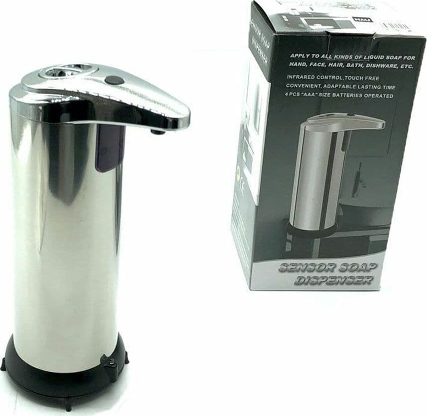 DISPENSER DI SAPONE LIQUIDO AUTOMATICO CON SENSORE EROGATORE SAPONE MANI BAGNO 59385 - 22