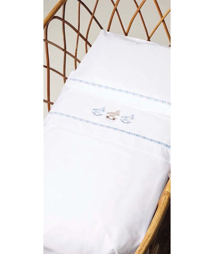 Completo lenzuolino culla – porta enfant 100% puro cotone 90×120 – Gary Z70116 - 5