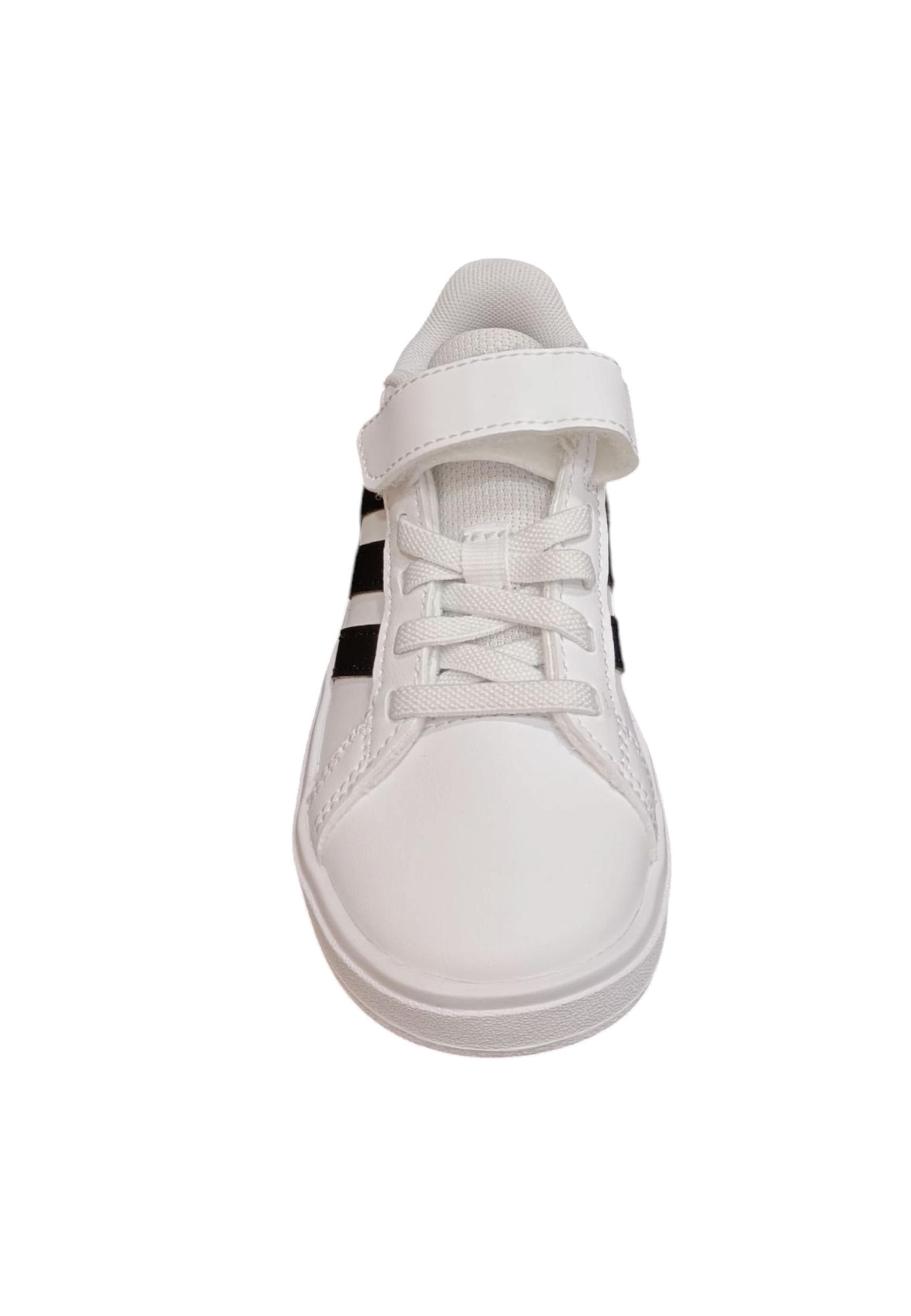 Scarpe sneakers Bambini e ragazzi adidas GRAND COURT  bianco-nero laccio elastico e velcro in Sneaker casual Scarpetteria Gica - Trani, commercioVirtuoso.it