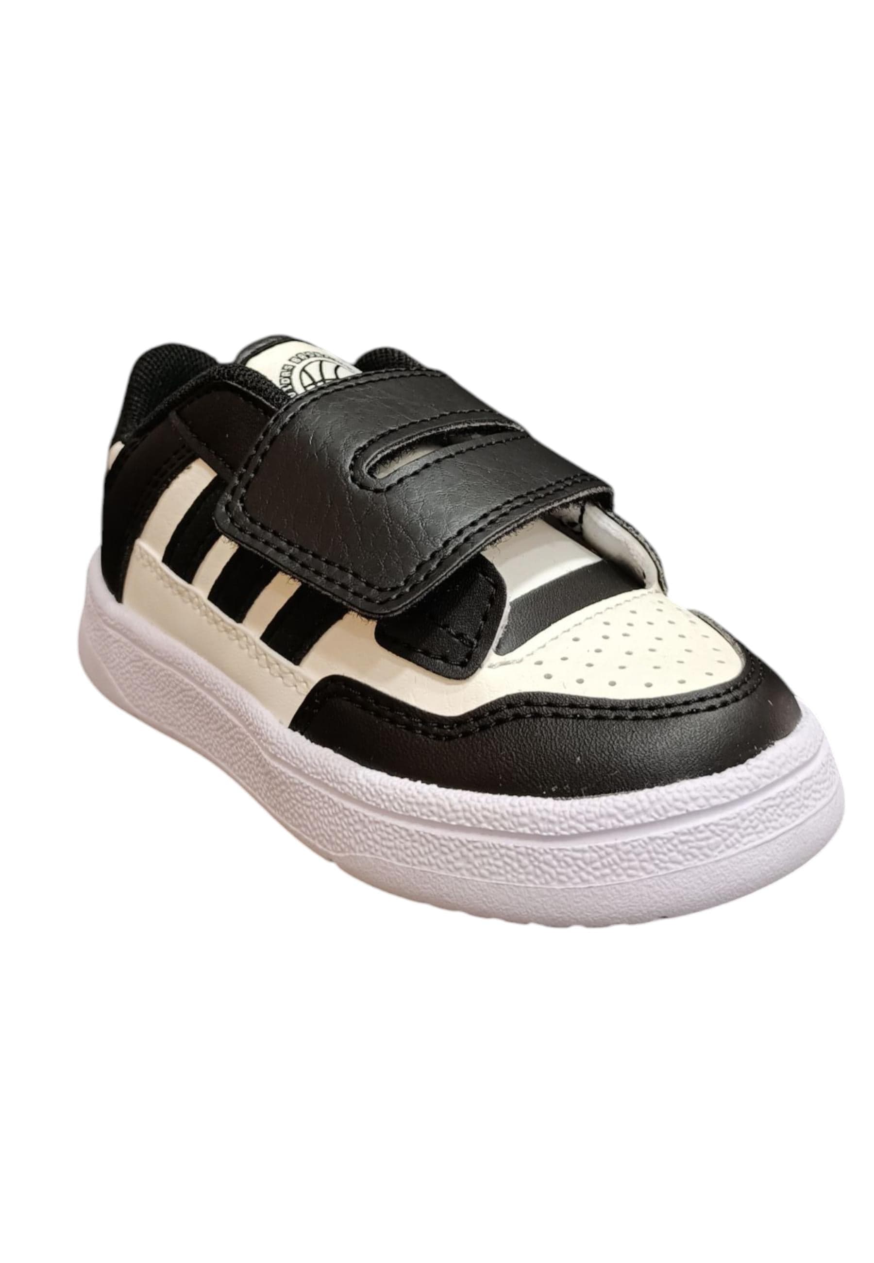 Scarpe sneakers Bambini e ragazzi adidas rapid court  nero-bianco velcro in Sneaker casual Scarpetteria Gica - Trani, commercioVirtuoso.it