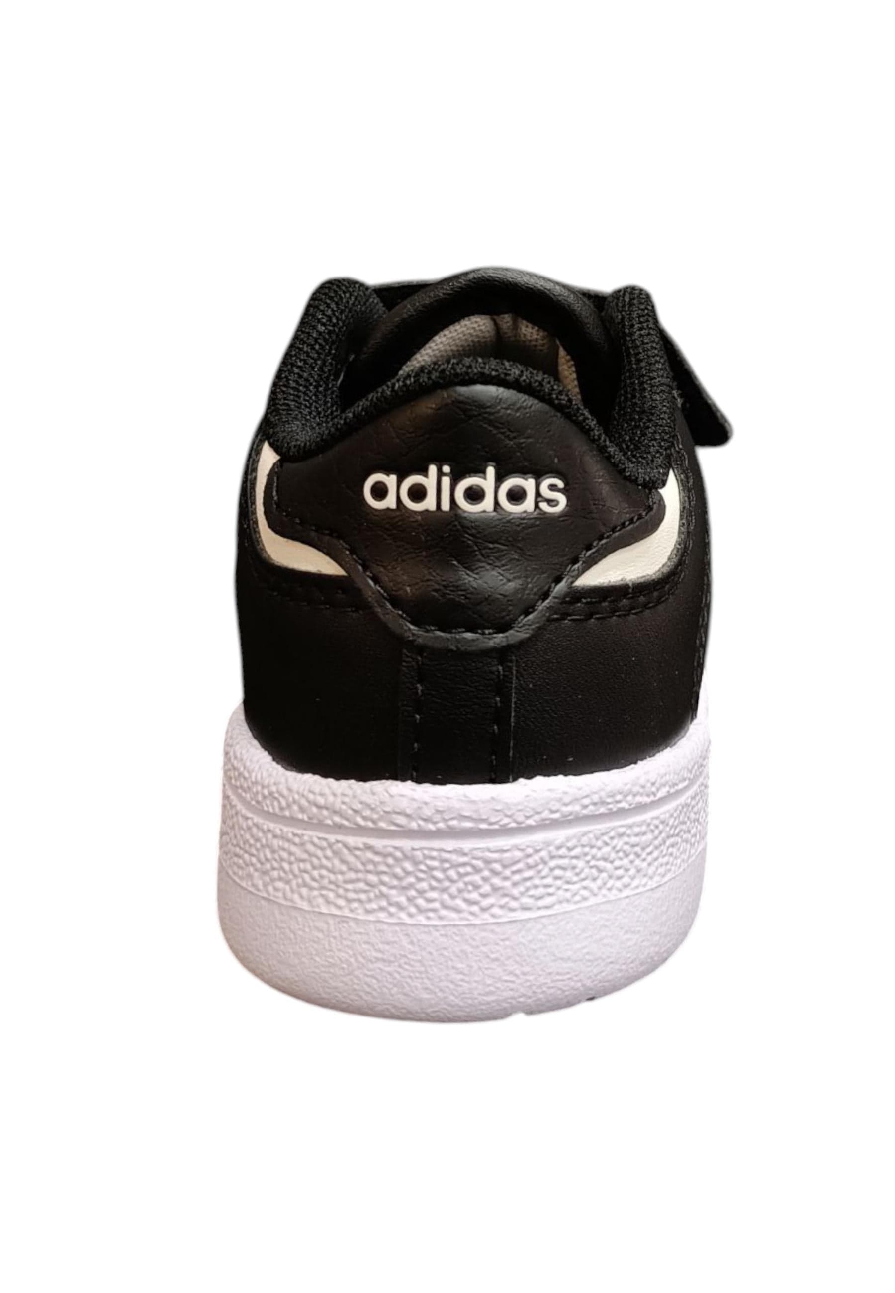 Scarpe sneakers Bambini e ragazzi adidas rapid court  nero-bianco velcro in Sneaker casual Scarpetteria Gica - Trani, commercioVirtuoso.it