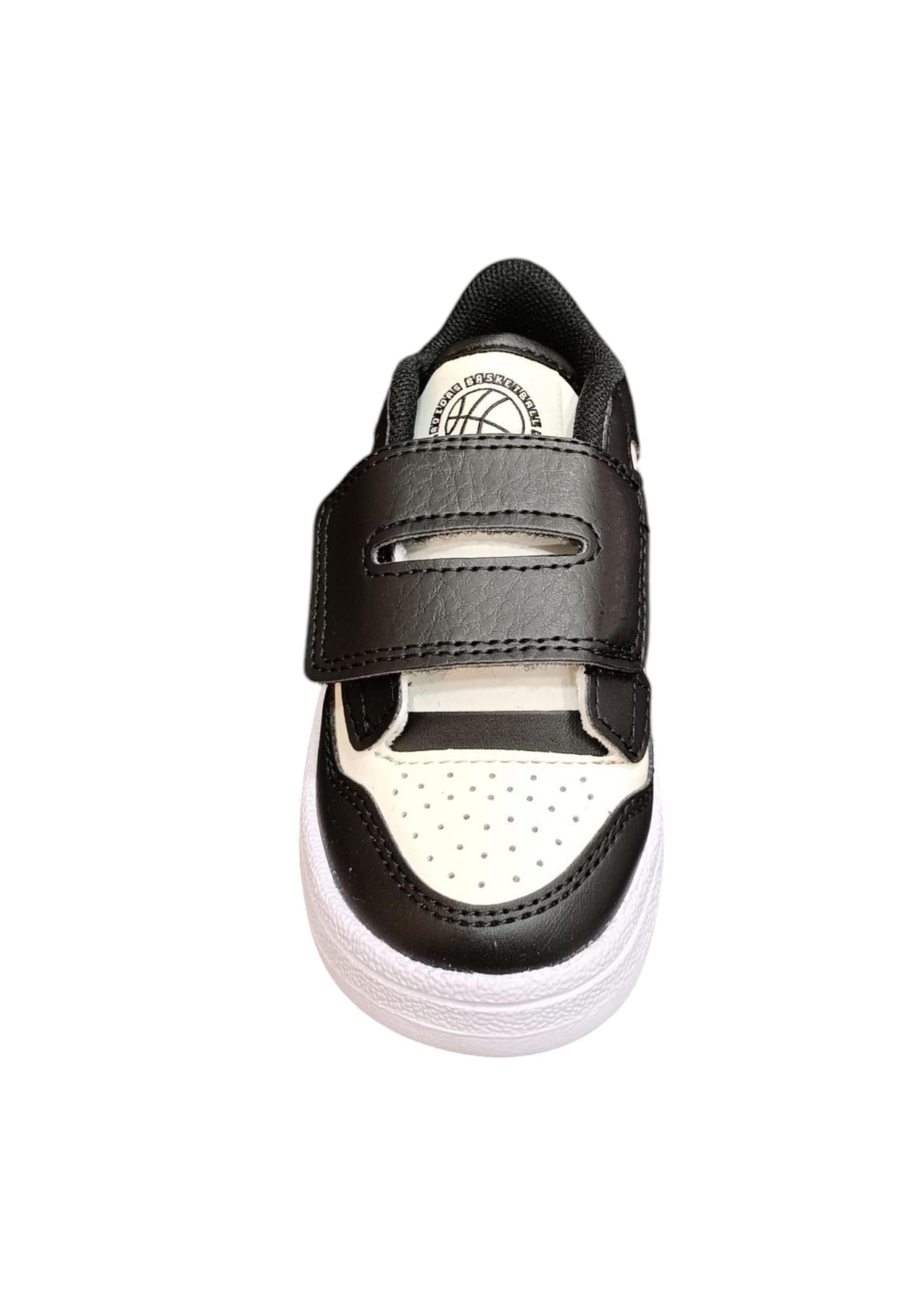 Scarpe sneakers Bambini e ragazzi adidas rapid court  nero-bianco velcro in Sneaker casual Scarpetteria Gica - Trani, commercioVirtuoso.it