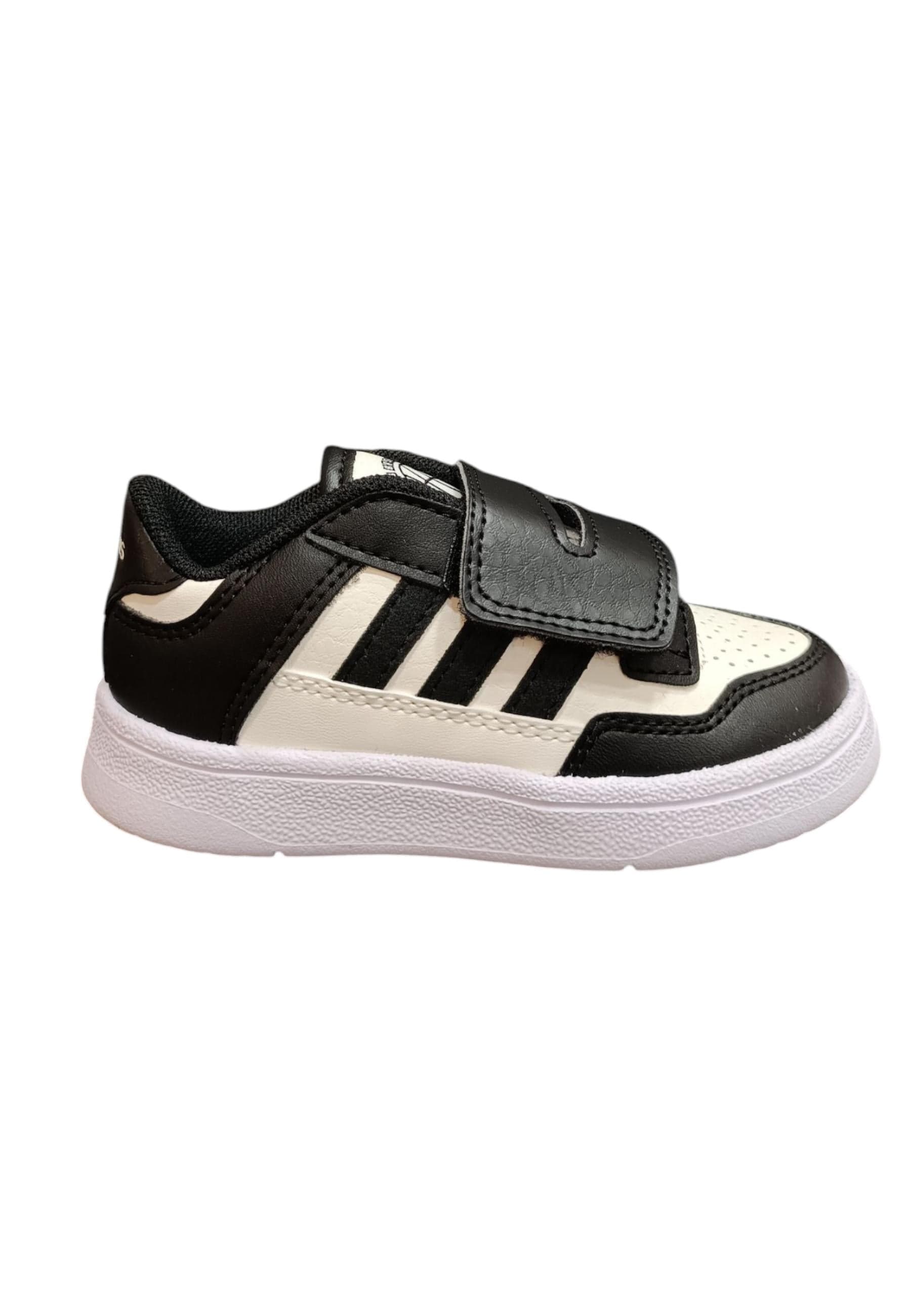 Scarpe sneakers Bambini e ragazzi adidas rapid court  nero-bianco velcro in Sneaker casual Scarpetteria Gica - Trani, commercioVirtuoso.it