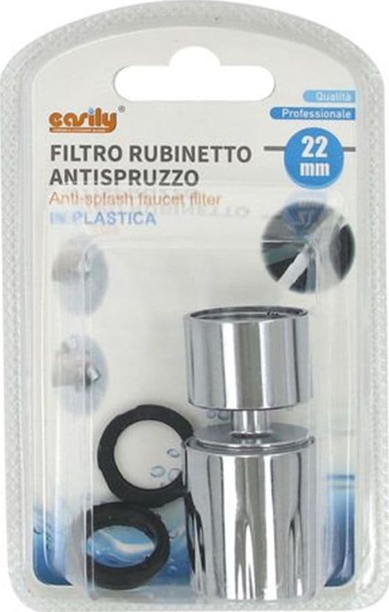 FILTRO AERATORE ROMPIGETTO PROLUNGA RUBINETTO ANTISPRUZZO IN PLASTICA DA 22 MM 87976 - 3