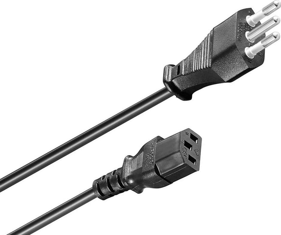 CAVO ALIMENTAZIONE TRIPOLARE SERIE B C13 L S11 ITA PLUG 1.5 MT 250 VOLT F-AL01-B - 4