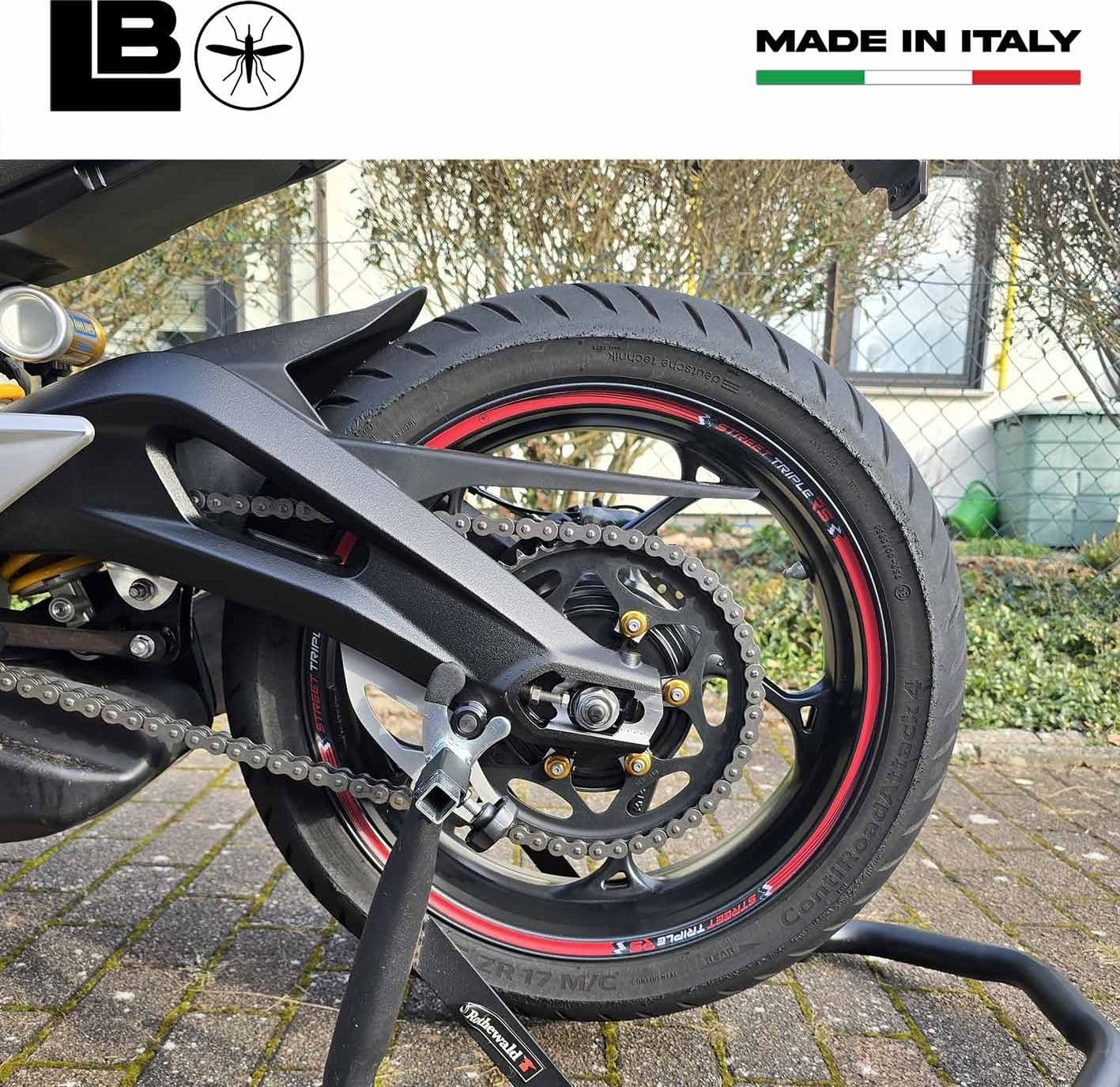 Adesivi Strisce Ruote Cerchi 17 compatibili con Triumph Street Triple 765 RS - 15