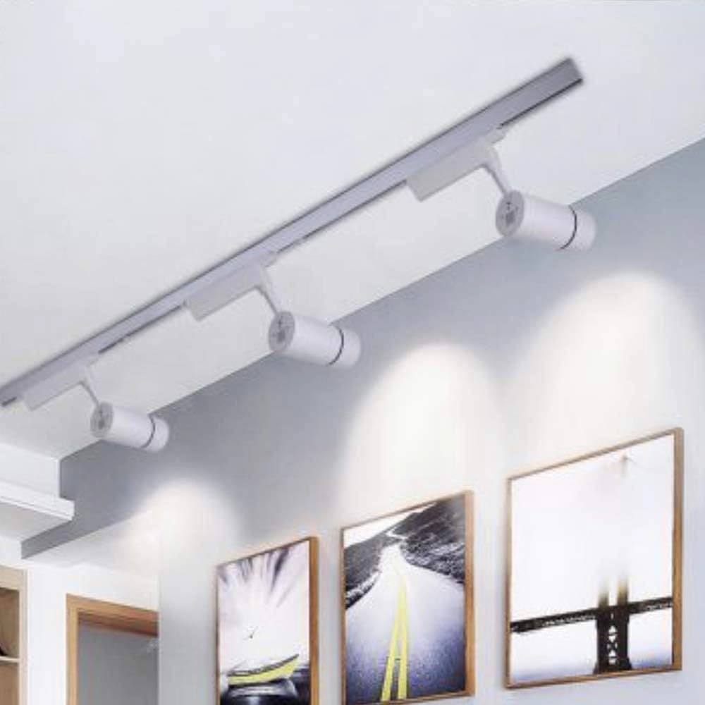 Faretto da binario led cob 30 W bianco faro soffitto proiettore luce F-30W-07AC - 4