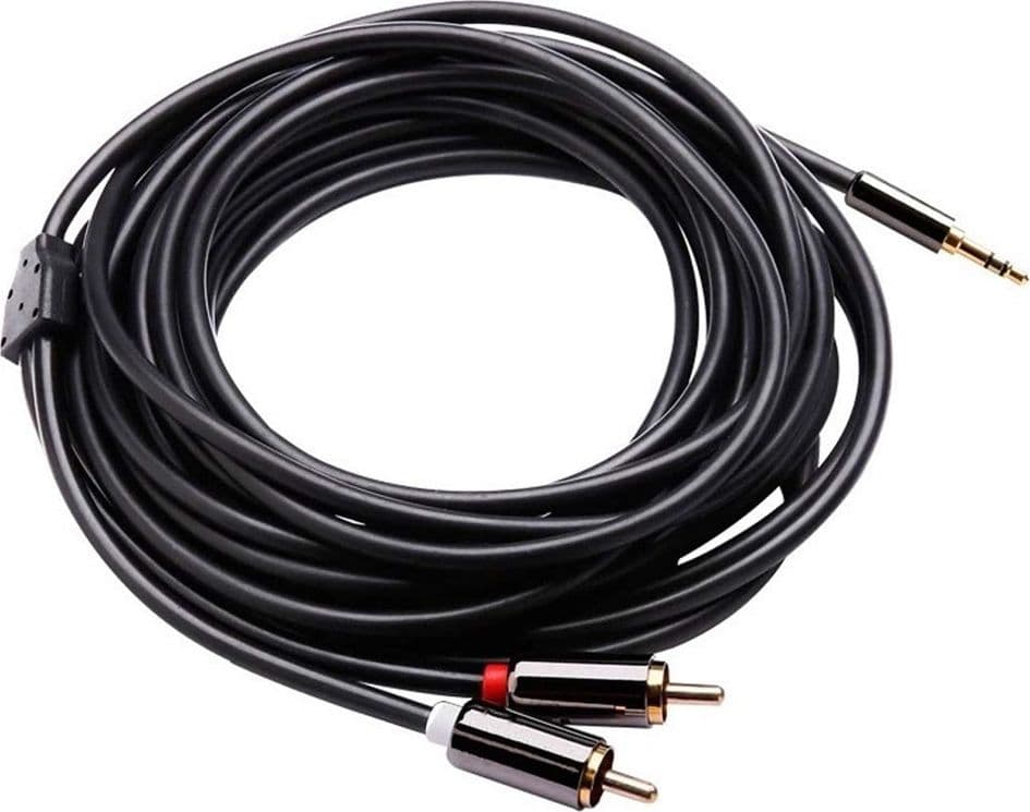 CAVO AUDIO DA AUX 3,5MM A 2XRCA MASCHIO STEREO ADATTATORE 1.5MT 4D SOUND AUX-R01 - 5
