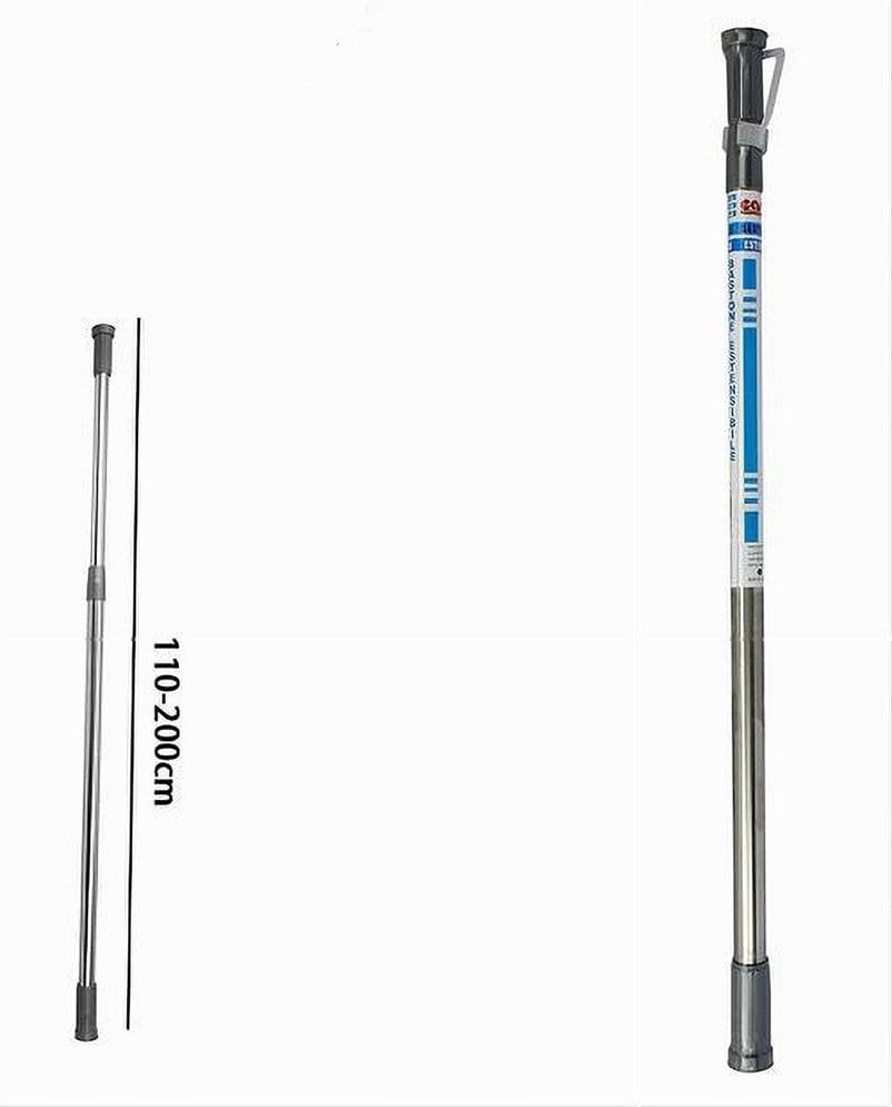 BASTONE ASTA TENDA DOCCIA BARRA TELESCOPICO 110 A 200 CM ALLUMINIO CROMATO 56621 - 2