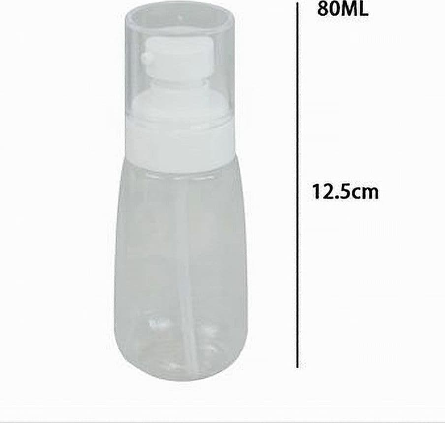 SET 2PZ BOTTIGLIA VIAGGIO VUOTA A POMPA EROGATRICE CREME TRASPARENTE 80 ML 79402 - 6