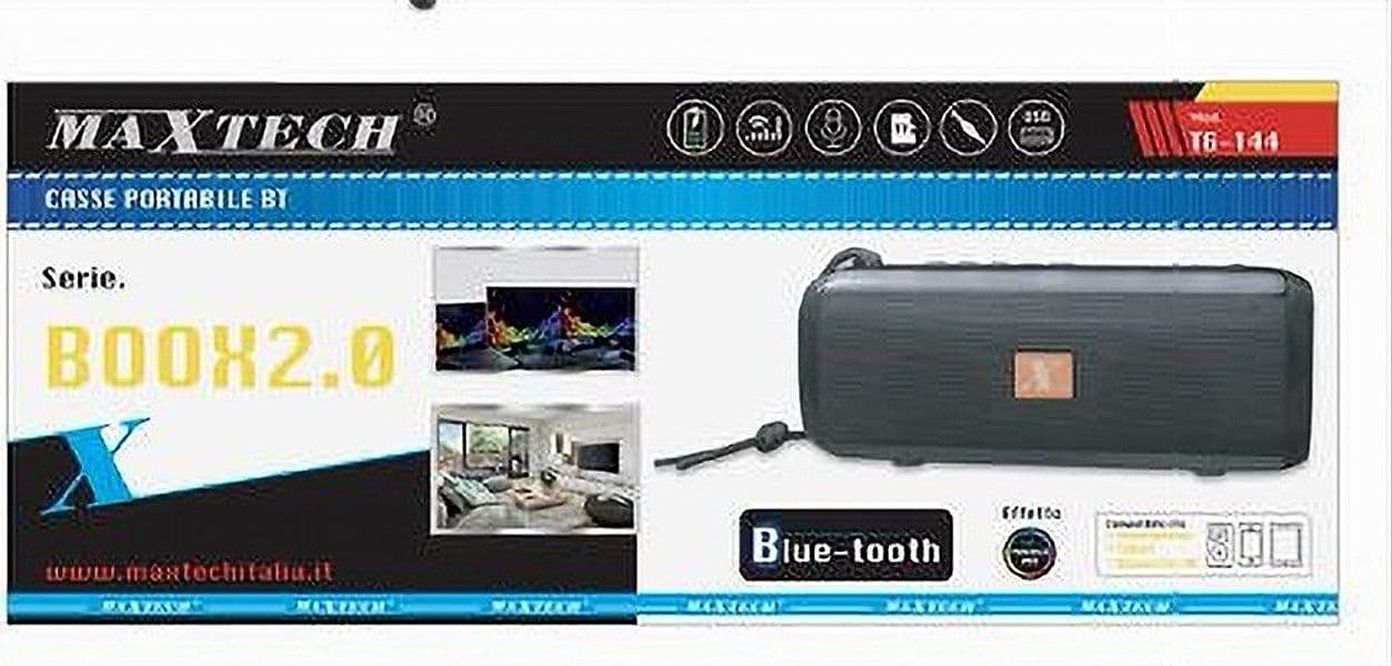 CASSA ALTOPARLANTE BLUETOOTH SENZA FILI AUDIO PORTATILE EFFETTO RGB TF USB TG-144 - 2
