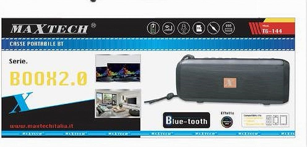 CASSA ALTOPARLANTE BLUETOOTH SENZA FILI AUDIO PORTATILE EFFETTO RGB TF USB TG-144 - 2