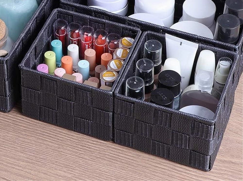 PORTAOGGETTI IN TESSUTO MULTIUSO ORGANIZER BAGNO CAMERA CUCINA 20X20X13 CM 79014 - 4